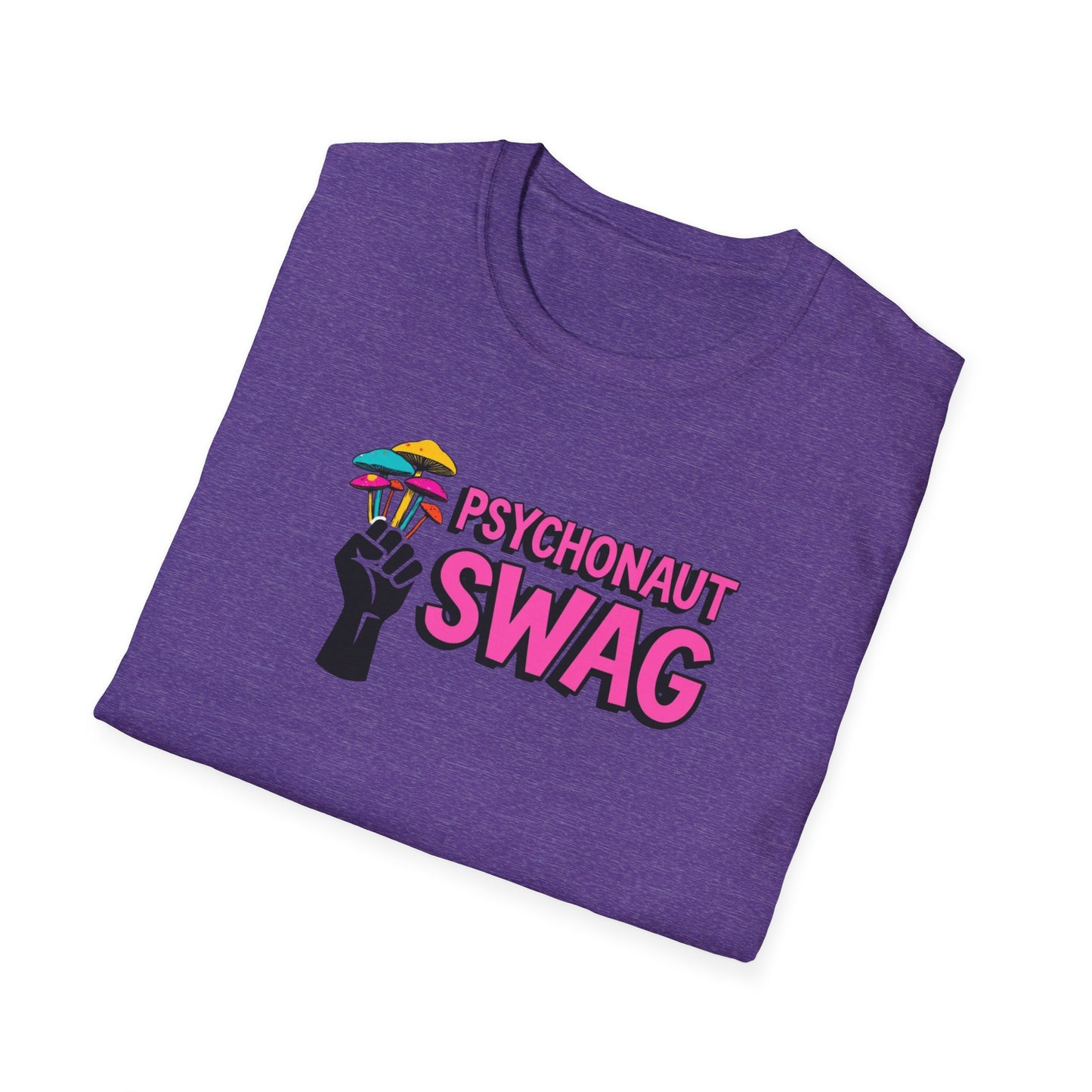 Fistful of Shrooms, Pyschonaut Swag Staple, Psychedelic Graphic T-Shirt, Humor Apparel for Psychedelic Lovers, Perfect for Festivals, Casual Wear, Gift for Friends - Psychonaut Swag