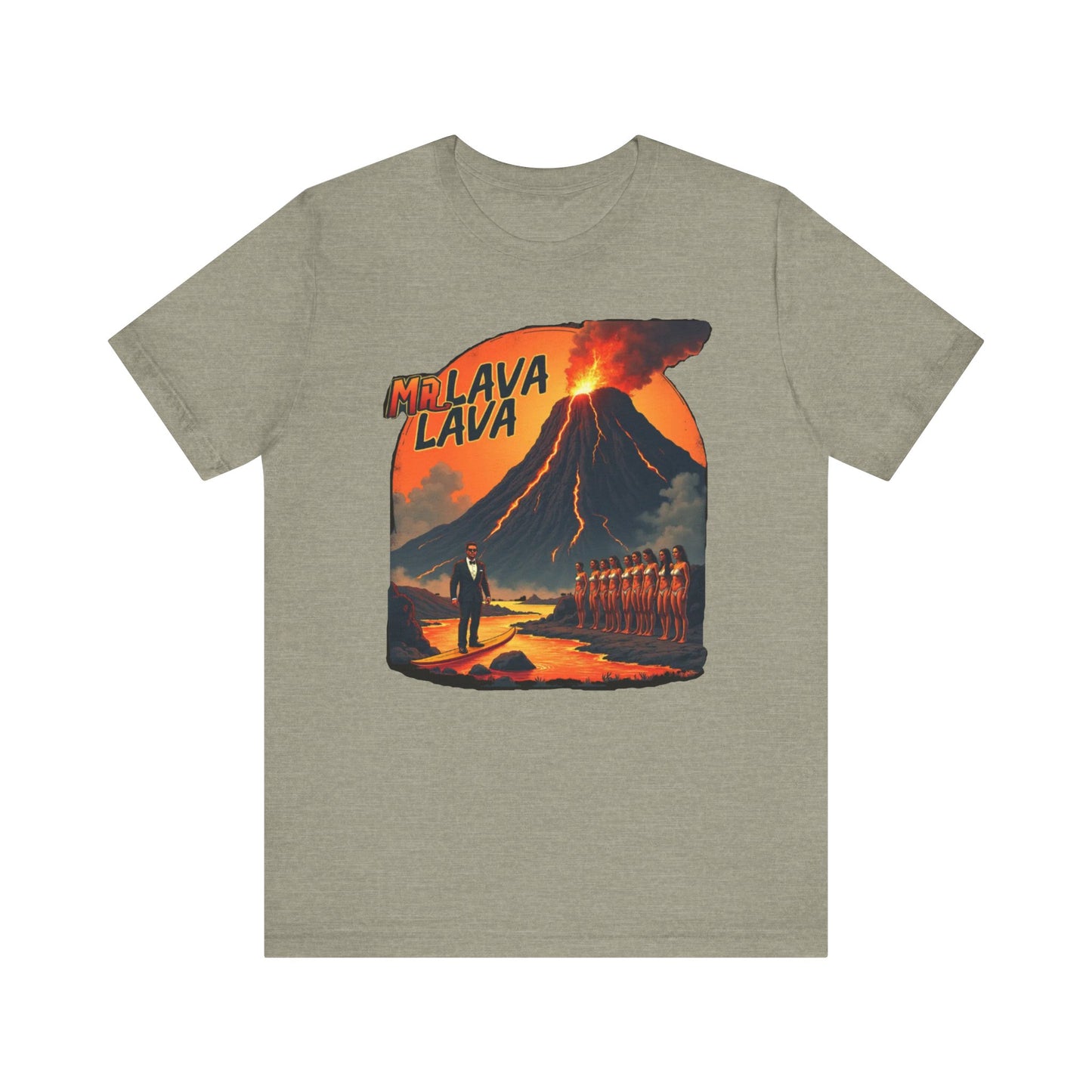 Mr. Lava Lava Tee, Unisex Graphic Shirt, Cool Retro T-Shirt, Perfect for Summer, Volcano Art, Gift for Geology Lovers - Psychonaut Swag