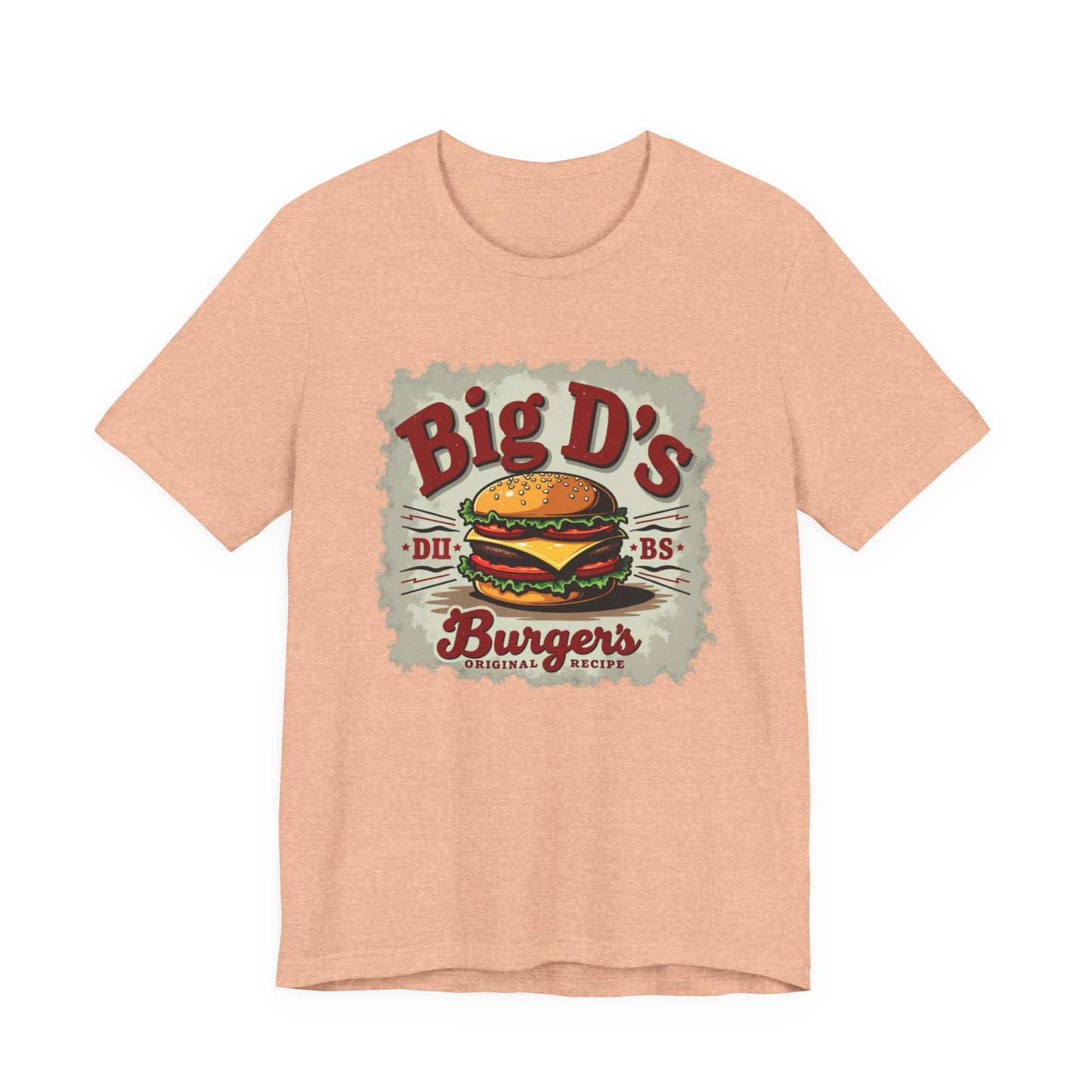Big D's Burgers Unisex Jersey Tee - Fun Foodie Shirt, Casual Wear, Burger Lover Gift, Retro Fast Food T-Shirt, Summer BBQ Fashion - Psychonaut Swag