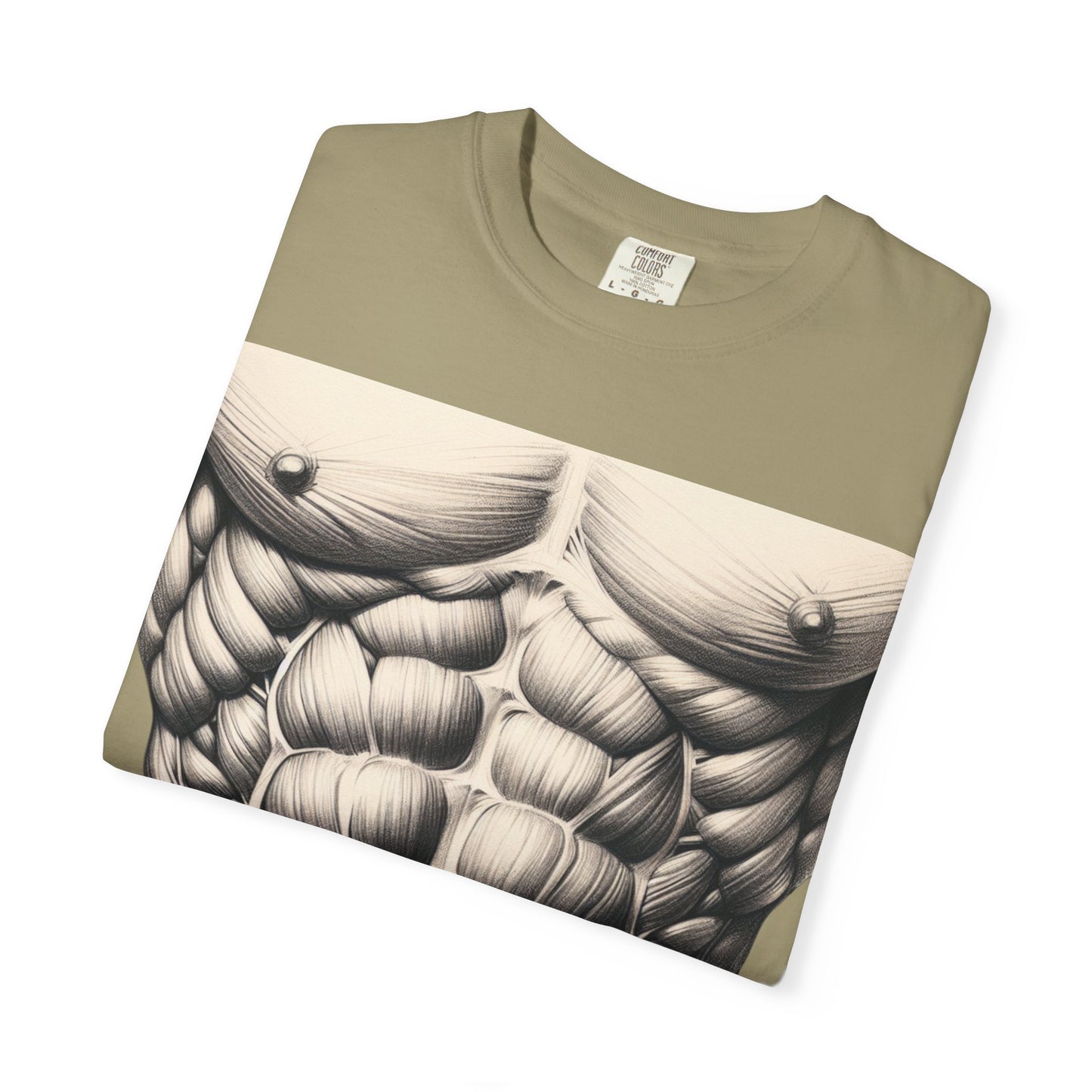 Built different, 12-pack abs, Unisex Garment-Dyed T-shirt - Psychonaut Swag