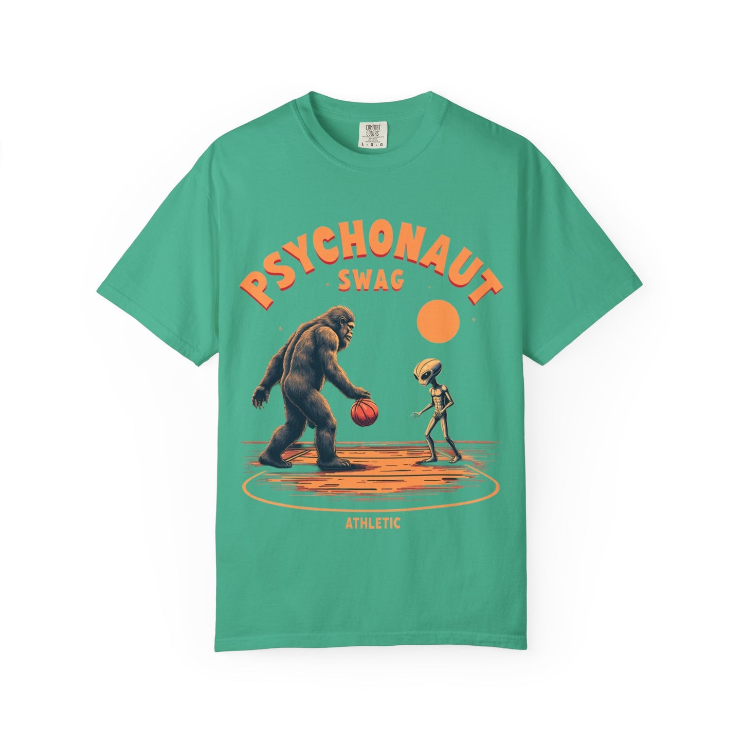 Alien vs Bigfoot, Psychonaut Swag Unisex T-Shirt, Funny Graphic Tee, Unique Gift for Gamers, Outdoor Lovers, Birthday, Casual Wear - Psychonaut Swag