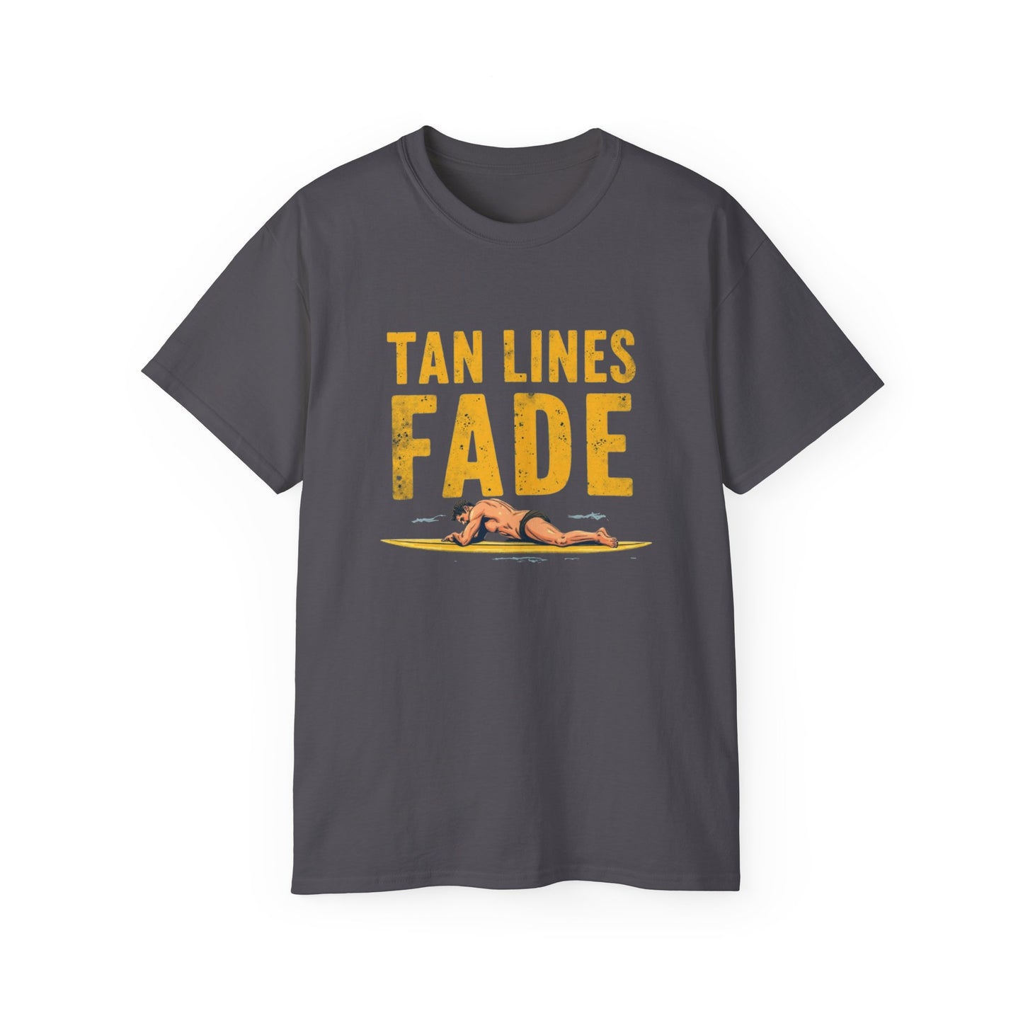 Surfer Tan Lines Tee, Unisex Cotton Shirt, Vacation Apparel, Beach Day Outfit, Casual Summer Clothing - Psychonaut Swag