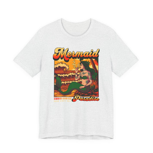 Mermaid Paradise Tee — Retro Vintage Beach Graphic T-Shirt