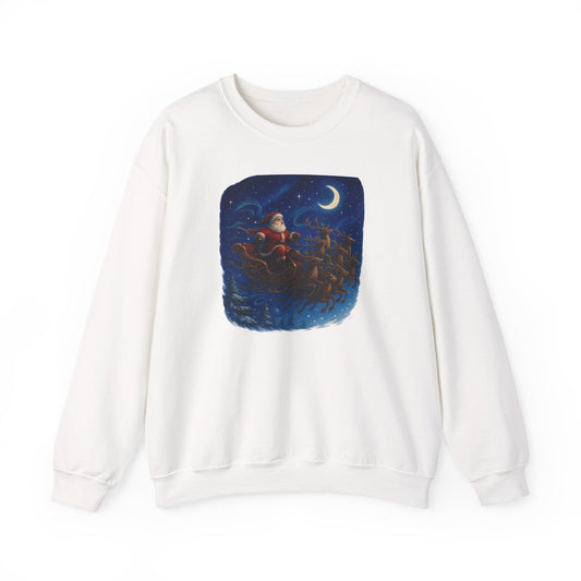 Christmas Santa Sleigh Crewneck Sweatshirt