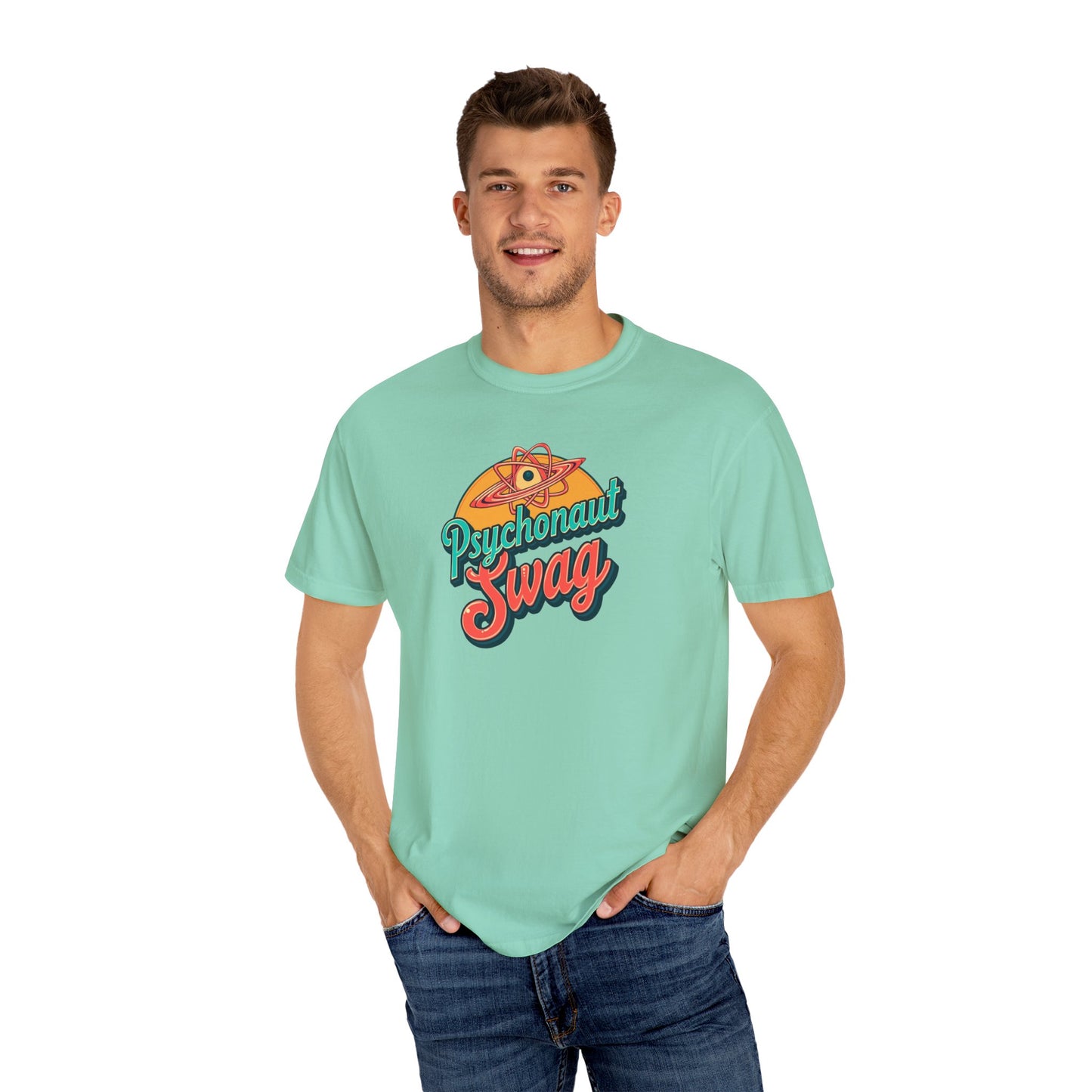 Psychonaut Swag, Atom tee shirt, Psychedelic T-Shirt | Retro Psychonaut Swag Tee | Unique Gift for Festival Lovers, Casual Wear, Art Enthusiasts, Unisex Apparel - Psychonaut Swag