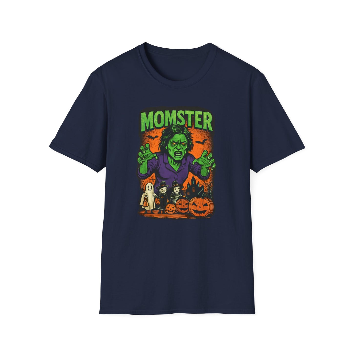 Halloween Momster T-Shirt, Unisex Spooky Tee, Cute Halloween Shirt, Gift for Halloween Lovers, Family Costume Shirt, Trick or Treat Shirt