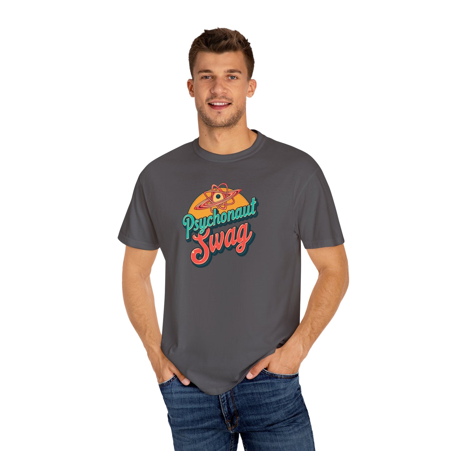 Psychonaut Swag, Atom tee shirt, Psychedelic T-Shirt | Retro Psychonaut Swag Tee | Unique Gift for Festival Lovers, Casual Wear, Art Enthusiasts, Unisex Apparel