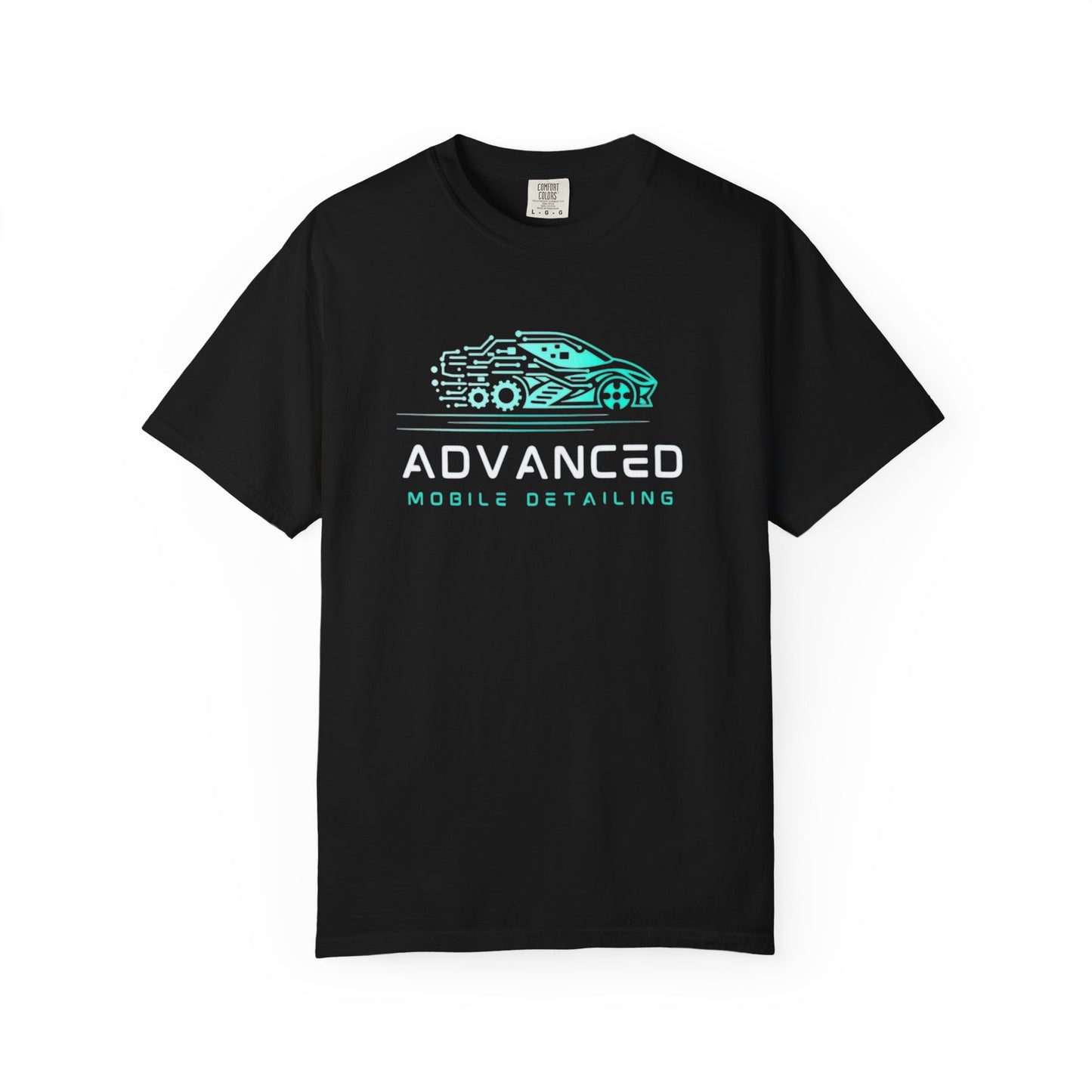 Advanced Mobile, Garment Dyed, T-Shirt, Unisex Graphic Tee, Casual Streetwear, Perfect Gift for Car Lovers, Vintage Style Merch, Everyday Wear