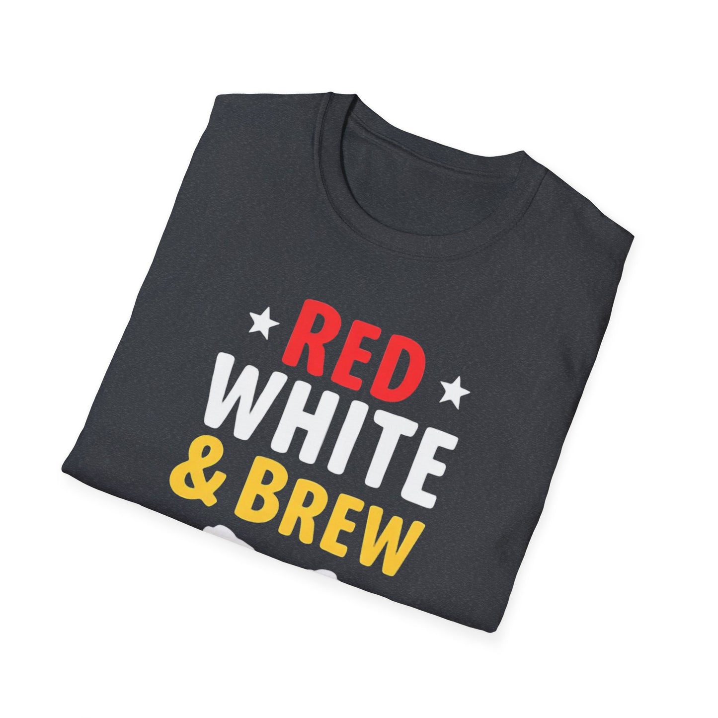 Red White & Brew Shirt, Gift for Dad, Fourth of July Apparel, BBQ Party Wear - Psychonaut Swag