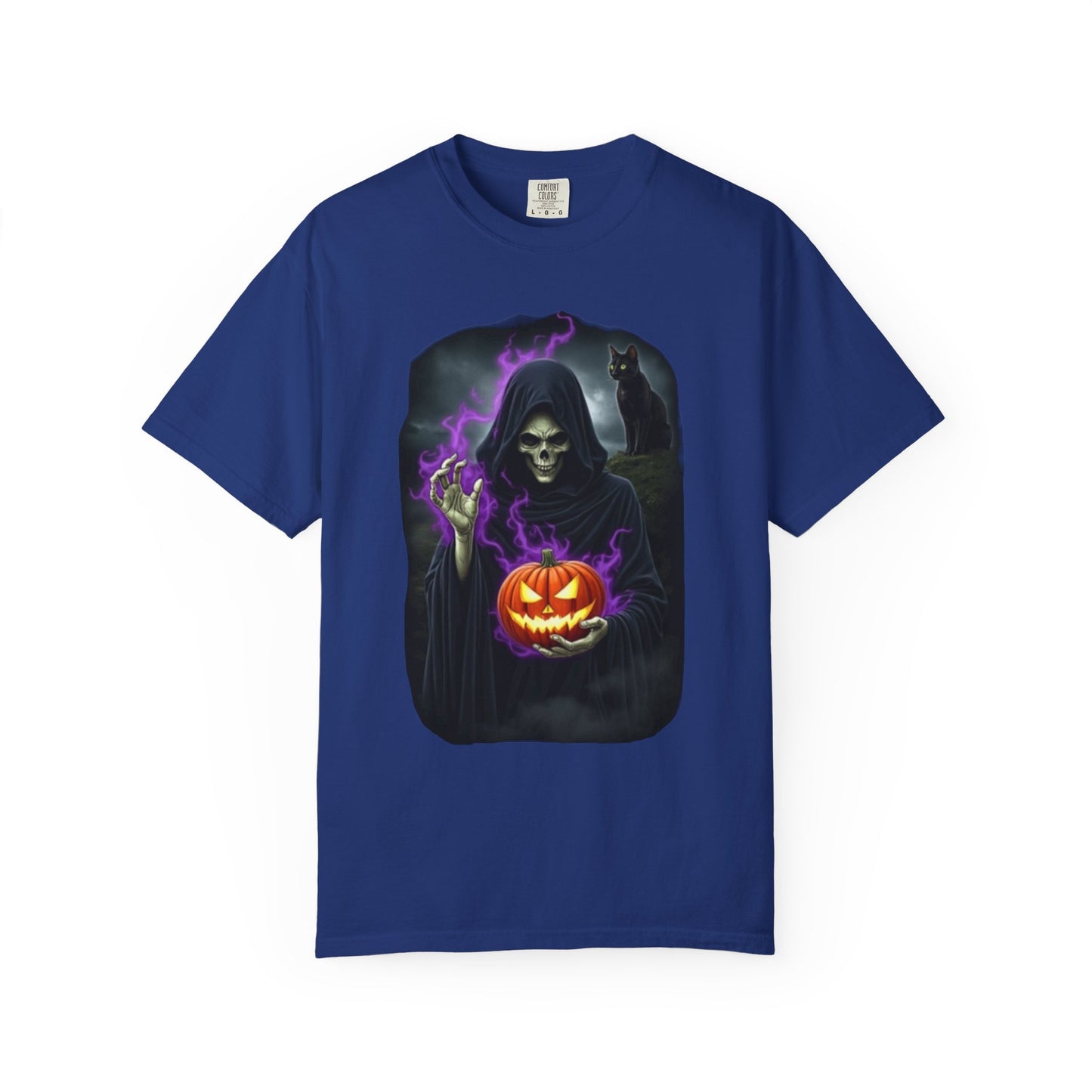 Spooky Halloween T-Shirt, Unisex Garment-Dyed Tee, Trick or Treat Shirt, Fall Fashion, Halloween Costume, Gift for Halloween Lovers