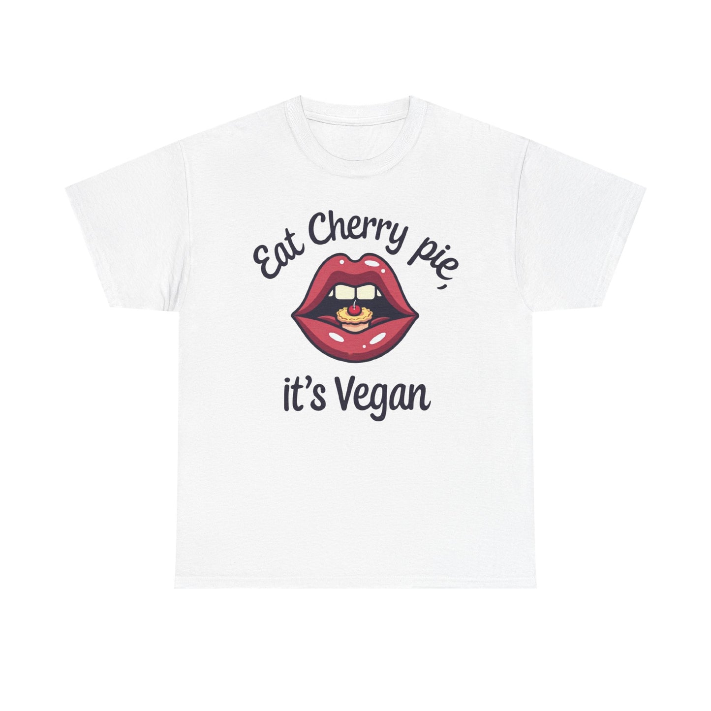 Vegan Cherry Pie Graphic Tee for Food Lovers - Psychonaut Swag
