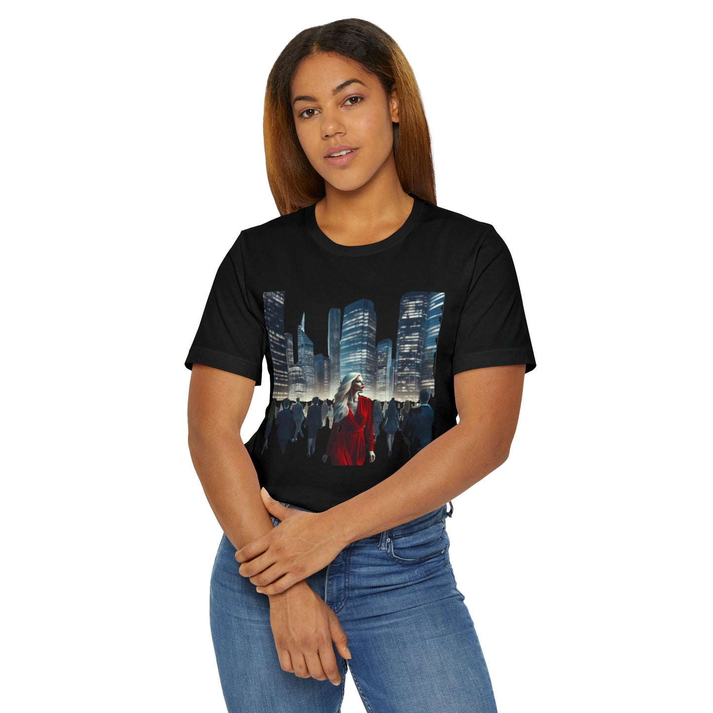 Lady in Red Unisex Jersey T-Shirt - Psychonaut Swag