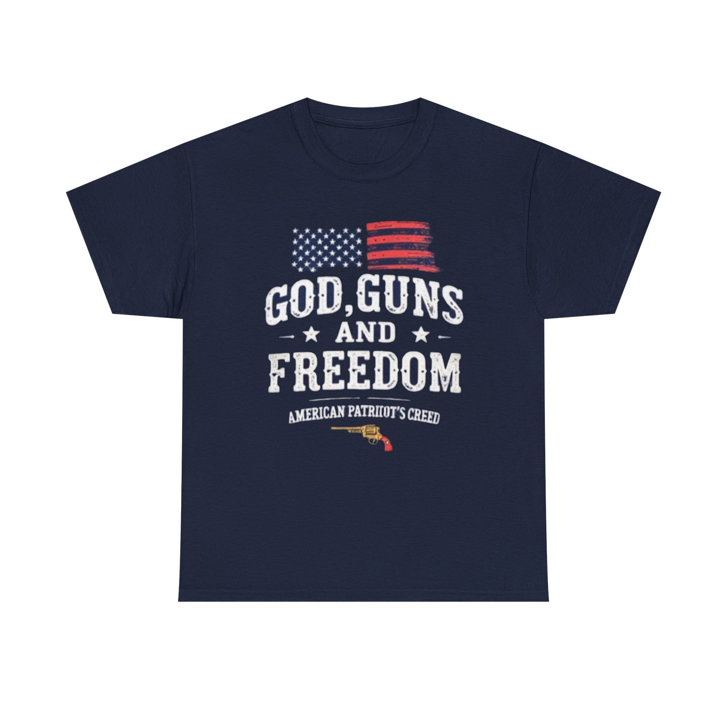 God, Guns, and Freedom American Patriot's Creed Shirt - Psychonaut Swag