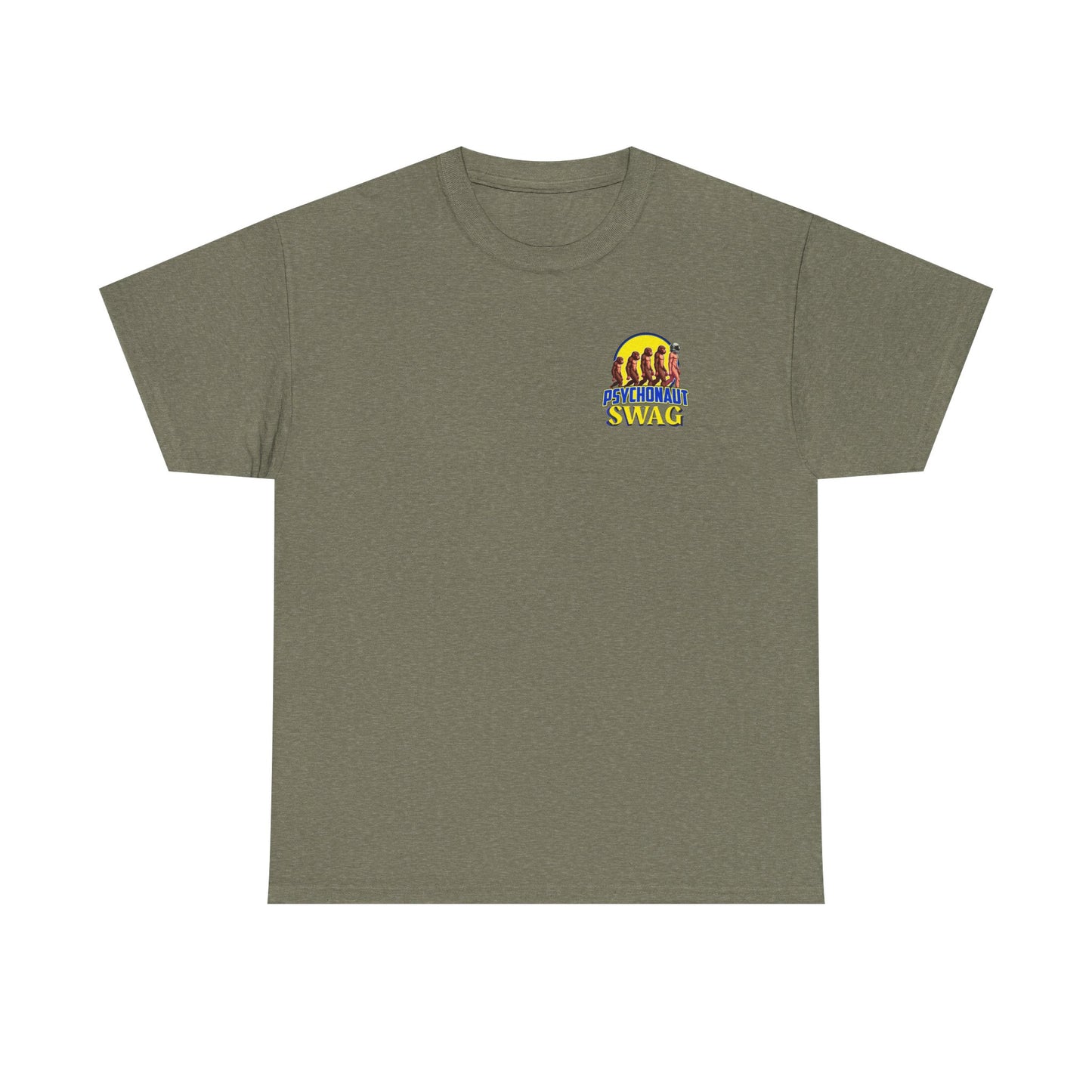 Colorful Retro Style Unisex Heavy Cotton Tee, Graphic Tee, Casual Wear, Gift Idea, Summer Fashion, Festival Outfit - Psychonaut Swag