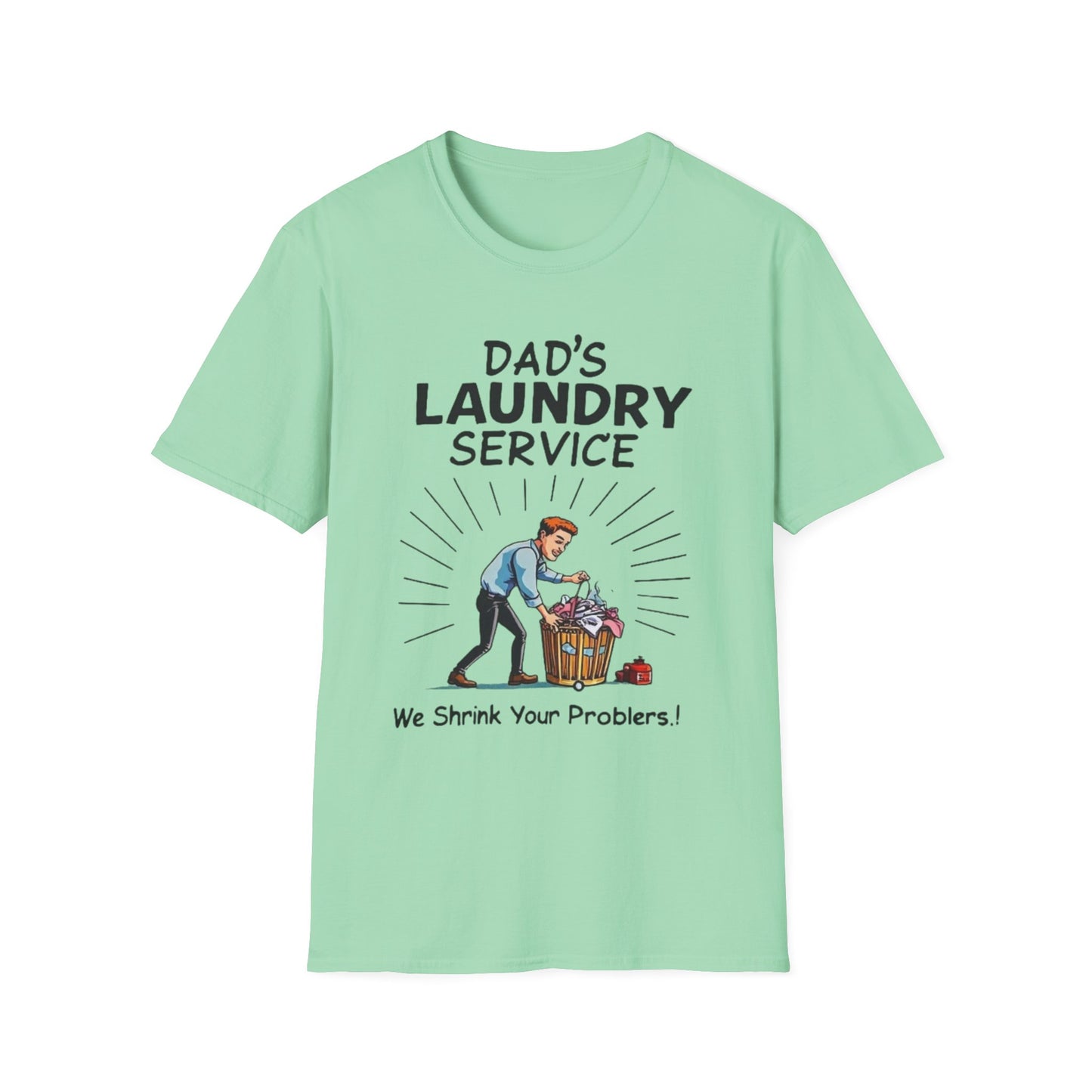 Dad's Laundry Service T-Shirt, Funny Gift for Dads, Unisex Humor Tee, Laundry Day Shirt, Father's Day Gift, Everyday Wear - Psychonaut Swag