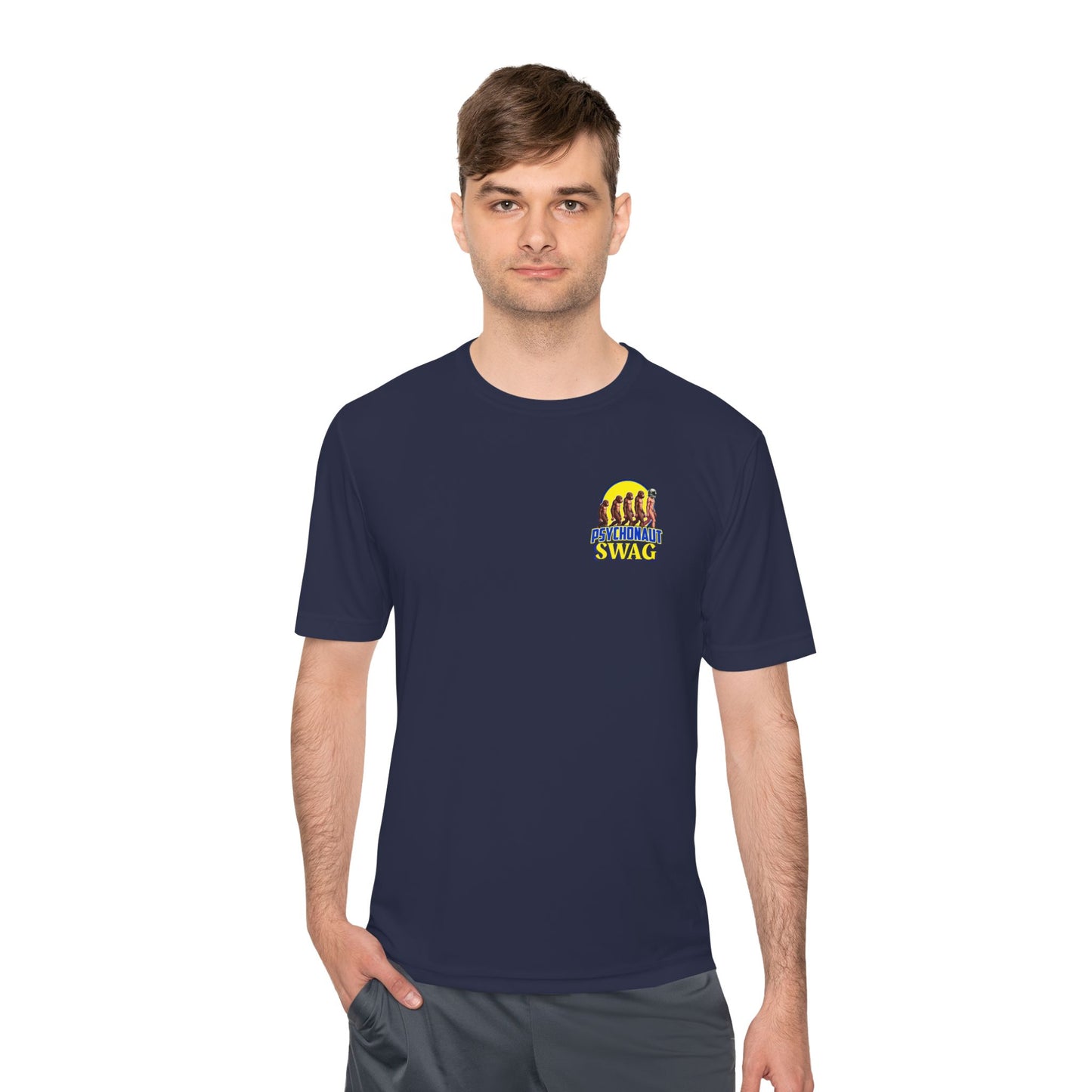 Psychonaut Swag, Small Biz, Unisex Moisture Wicking Tee, Workout Shirt, Gift for Car Enthusiasts, Casual Wear, Summer Activewear