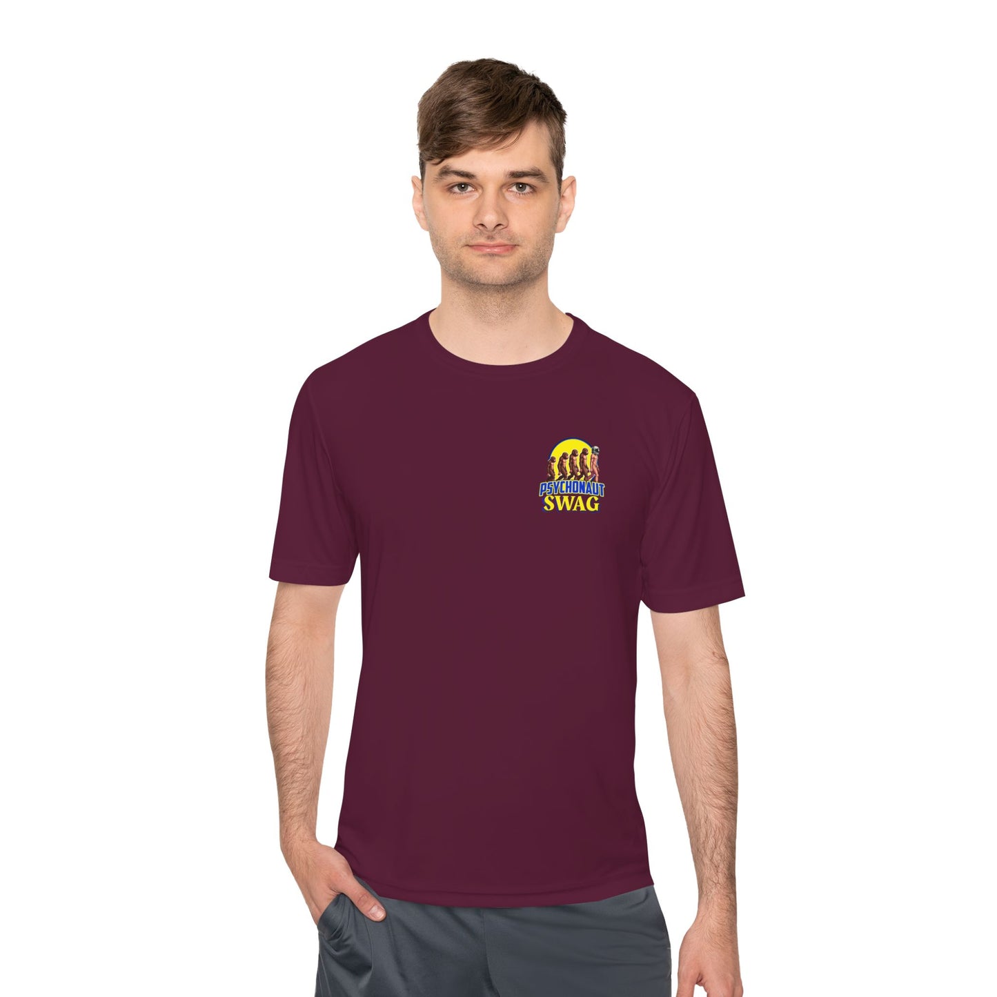 Psychonaut Swag, Small Biz, Unisex Moisture Wicking Tee, Workout Shirt, Gift for Car Enthusiasts, Casual Wear, Summer Activewear