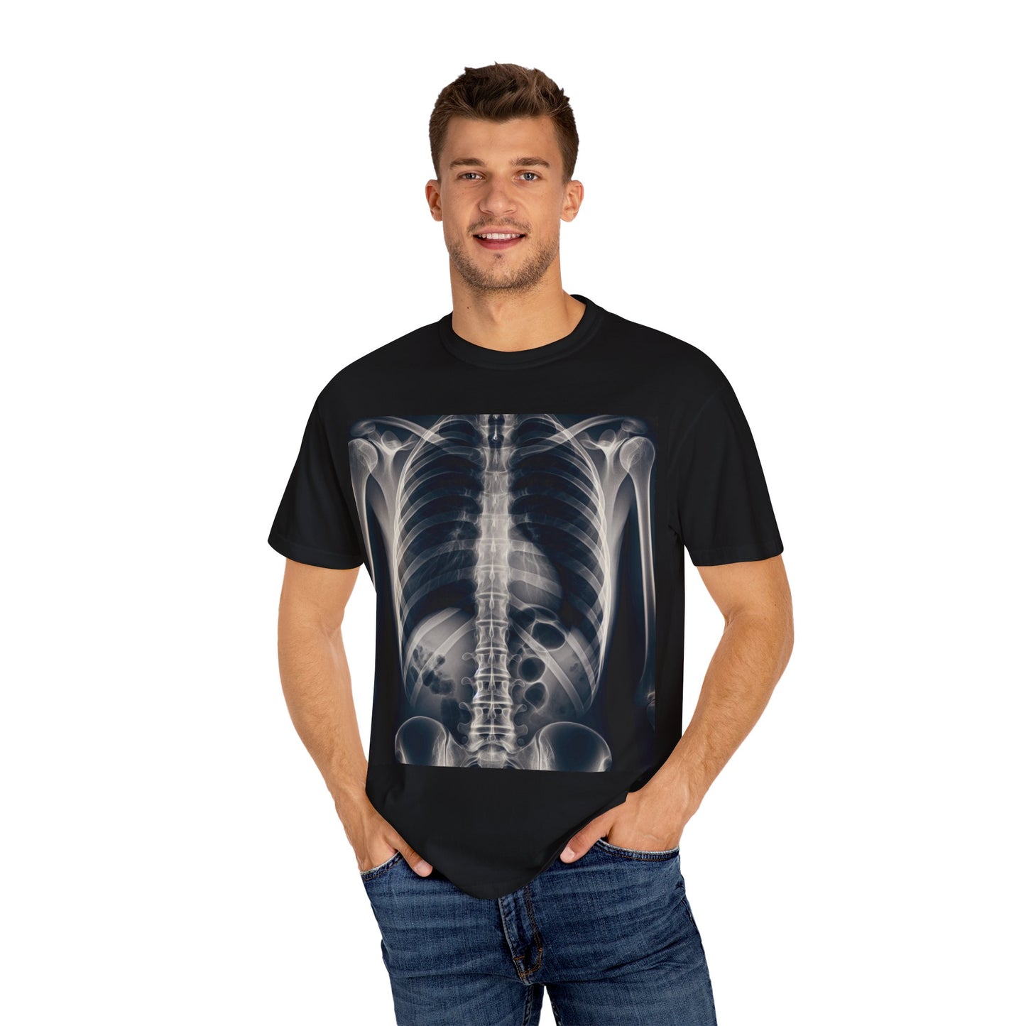 X-Ray, Full of Crap, Unisex Garment-Dyed T-shirt - Psychonaut Swag