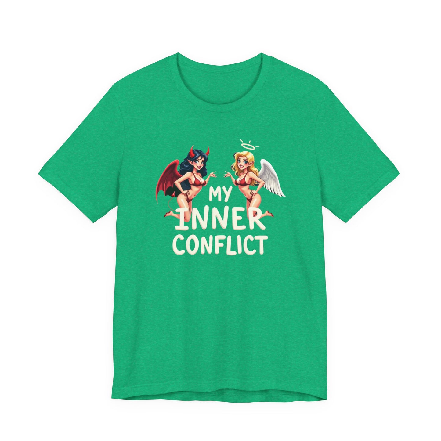 My Inner Conflict, Graphic Tee, Casual Wear, Halloween Gift, Unisex Shirt, Fashion Statement, Unique Style - Psychonaut Swag