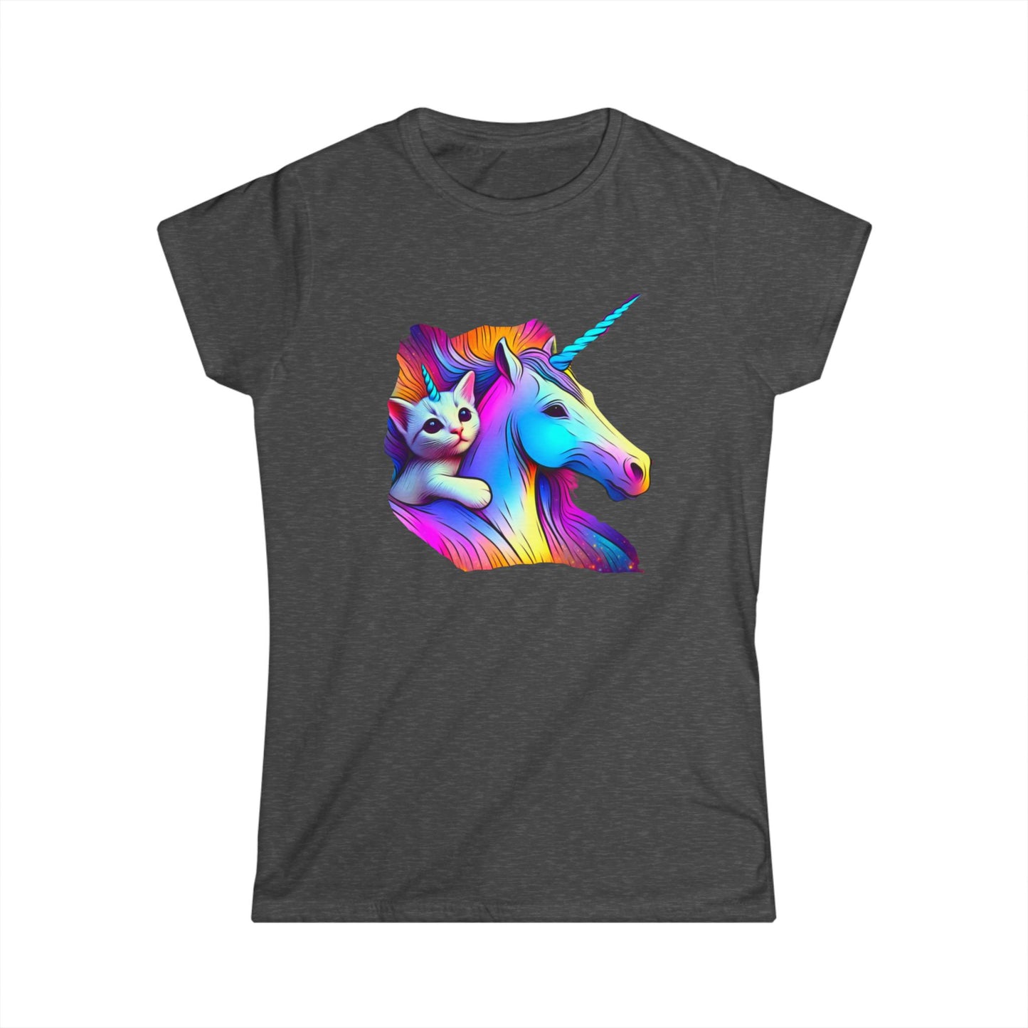 Catacorn and Unicorn, Women's Softstyle Tee - Psychonaut Swag
