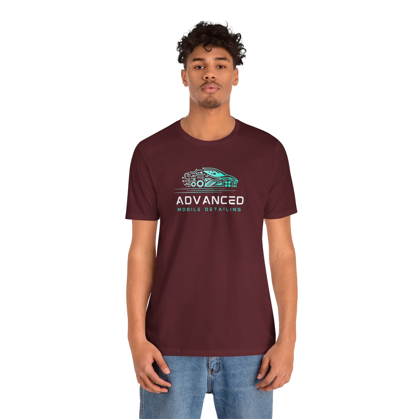 Advanced Mobile Detailing, Super soft style, Unisex Tee, Car Enthusiast Shirt, Automotive Gift, Stylish Car Wash Tee, Perfect for Mechanics, Birthday or Holiday Gift