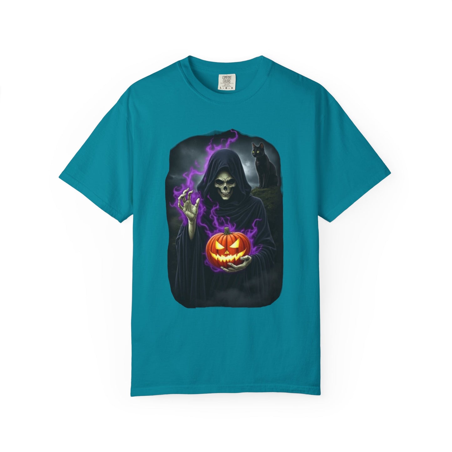 Spooky Halloween T-Shirt, Unisex Garment-Dyed Tee, Trick or Treat Shirt, Fall Fashion, Halloween Costume, Gift for Halloween Lovers