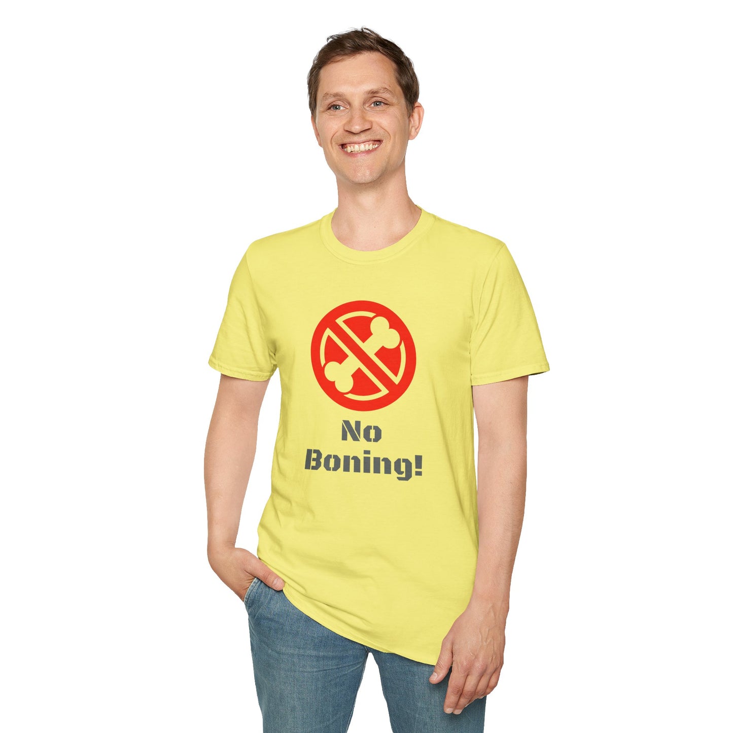 No Boning, Unisex Softstyle T-Shirt - Psychonaut Swag