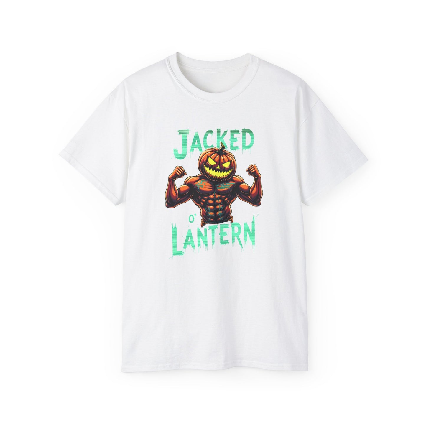 Jacked Lantern Tee | Fun Halloween T-Shirt, Pumpkin Costume Tee, Men's Halloween Shirt, Unisex Graphic Tee, Autumn Apparel
