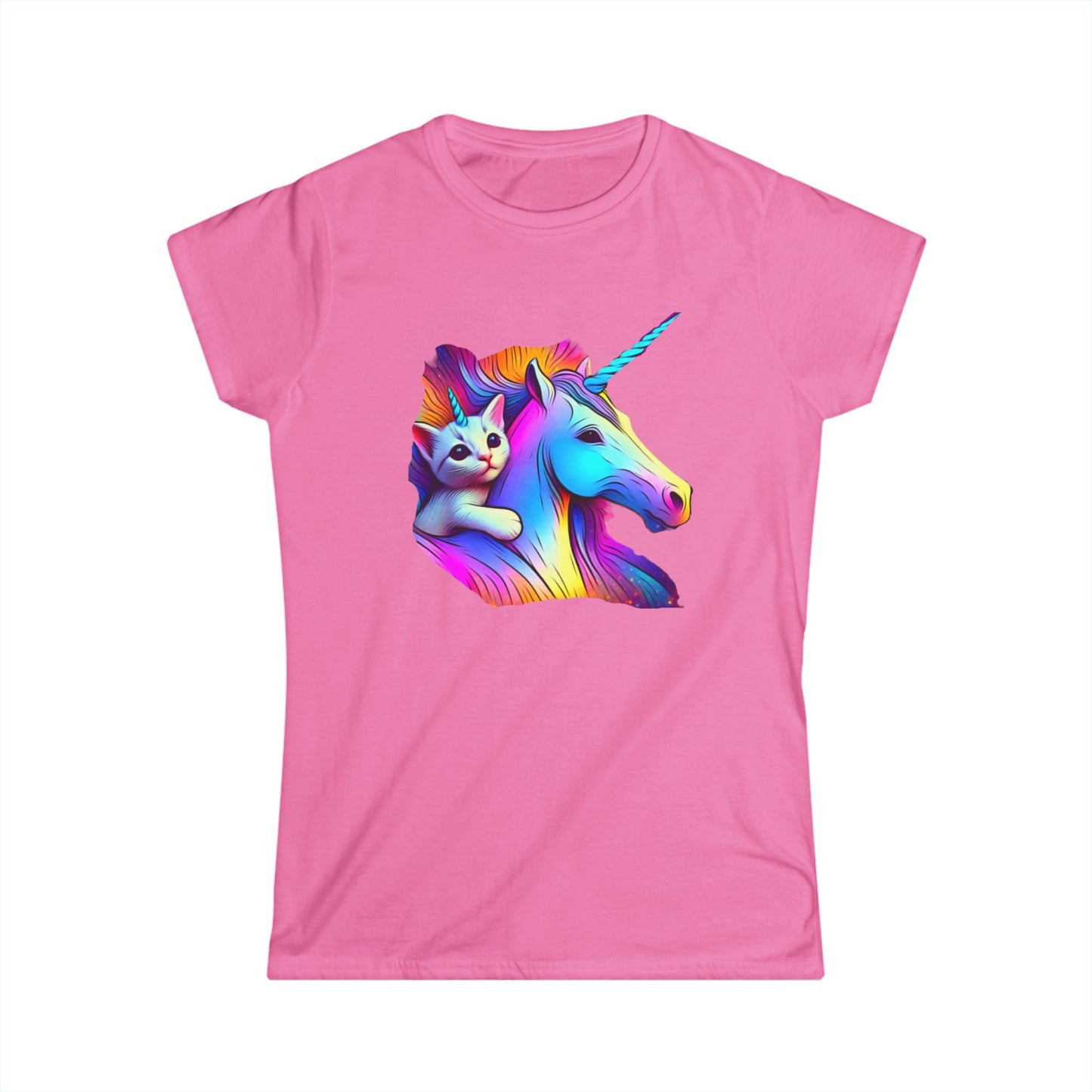 Catacorn and Unicorn, Women's Softstyle Tee - Psychonaut Swag