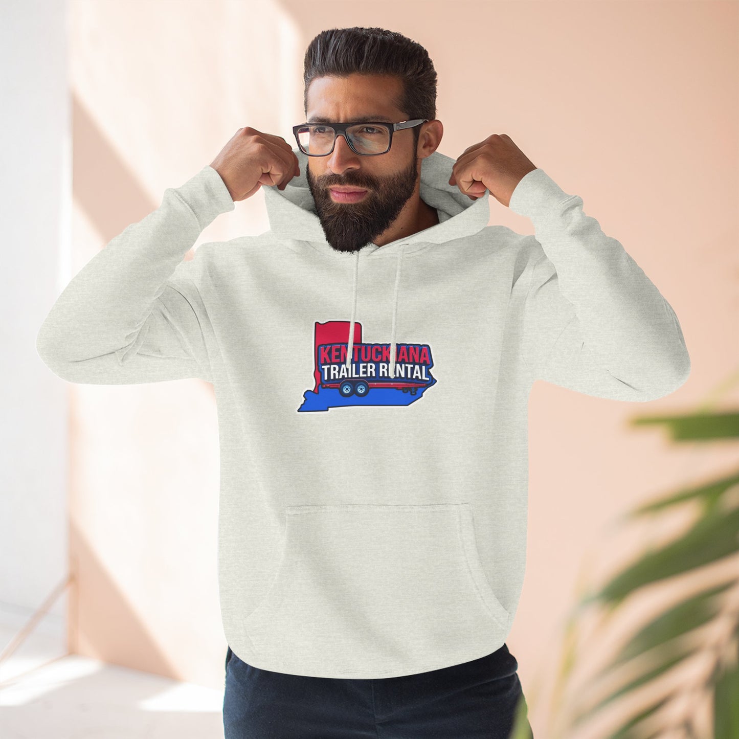 Kentuckiana Trailer Rental Hoodie | Cozy Casual Wear, Perfect for Road Trips, Gift for Outdoor Enthusiasts, Iconic Travel Style