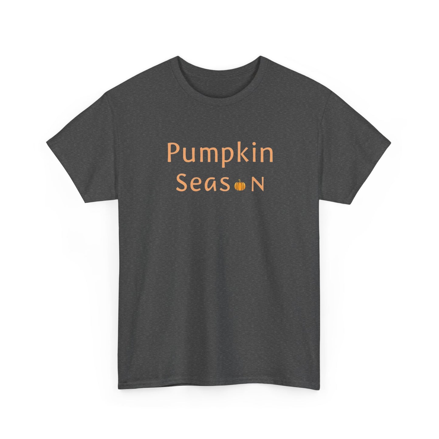 Pumpkin Season Unisex Heavy Cotton Tee, Fall Apparel, Halloween Shirt, Thanksgiving Tee, Cozy Autumn Fashion, Seasonal Wear