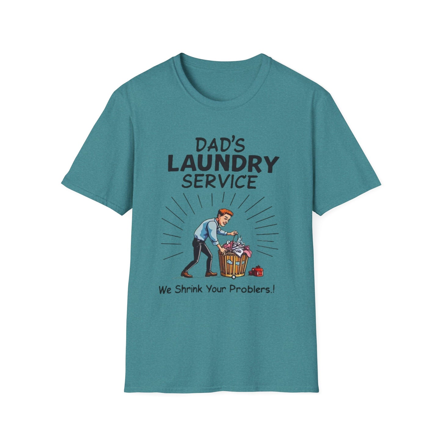 Dad's Laundry Service T-Shirt, Funny Gift for Dads, Unisex Humor Tee, Laundry Day Shirt, Father's Day Gift, Everyday Wear - Psychonaut Swag