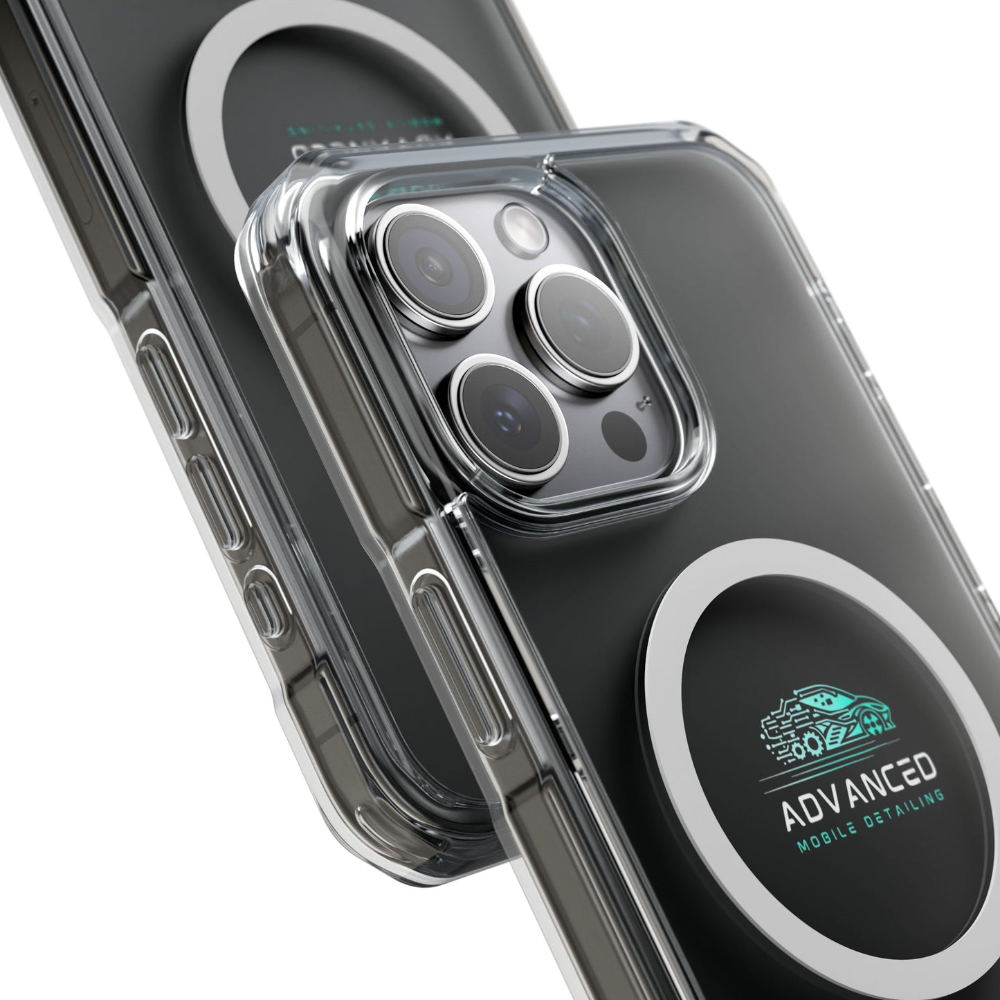 Advanced Mobile Detailing, Phone Case for Car Enthusiasts, Clear Protective Shell, Advanced Mobile Detailing, Customizable Gift, Stylish Phone Accessory