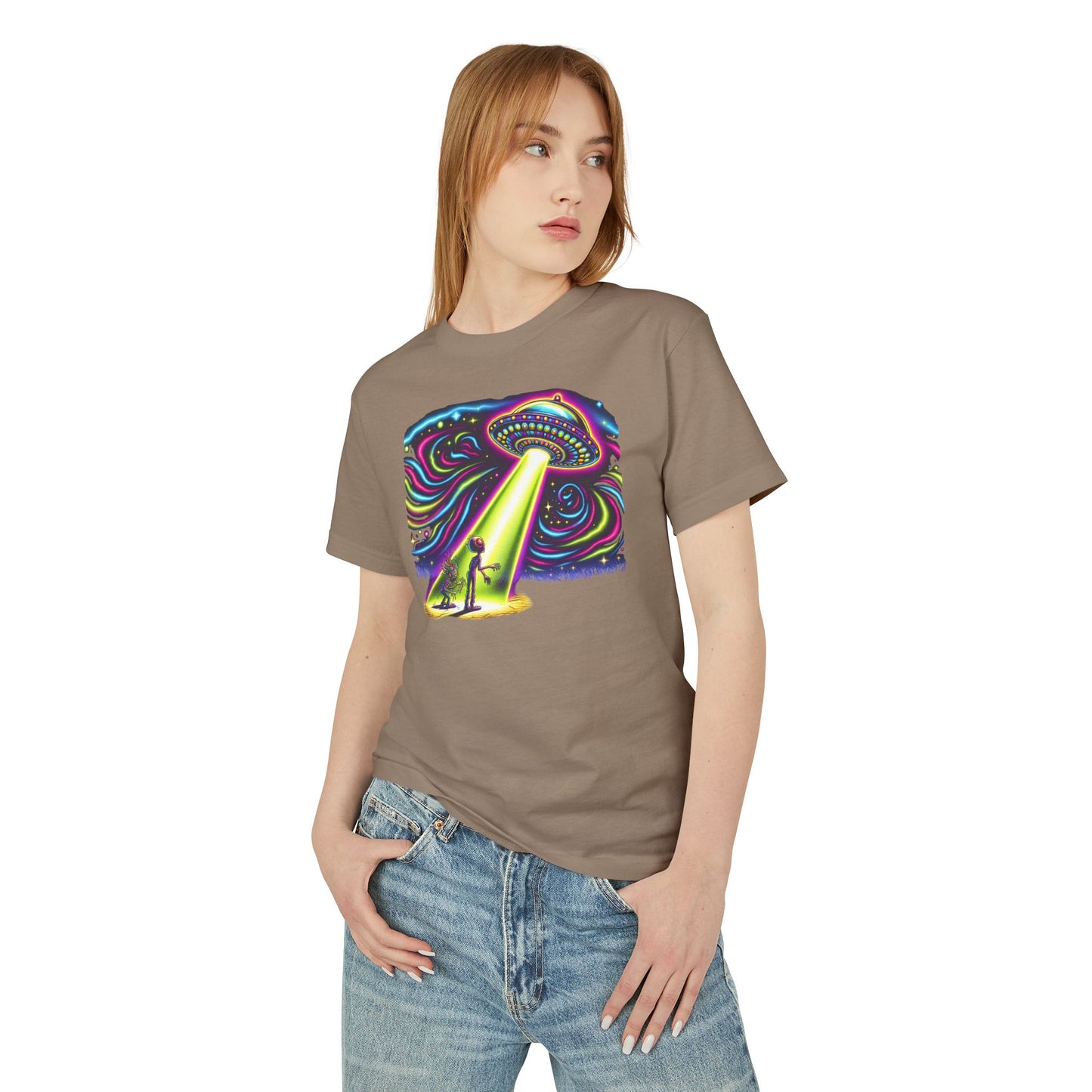 A Wild Trip, UFO sighting, Unisex Garment-Dyed Heavyweight Cotton Tee - Psychonaut Swag