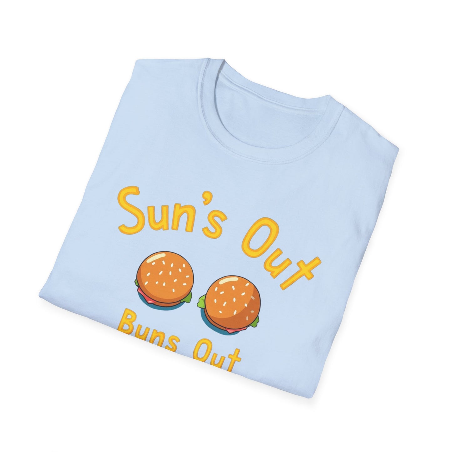 Sun's Out Buns Out, Sunny Vibes T-Shirt - Funny Summer Tee for Beach Days, BBQs, Pool Parties, Birthday Gifts, Vacation Wear - Psychonaut Swag