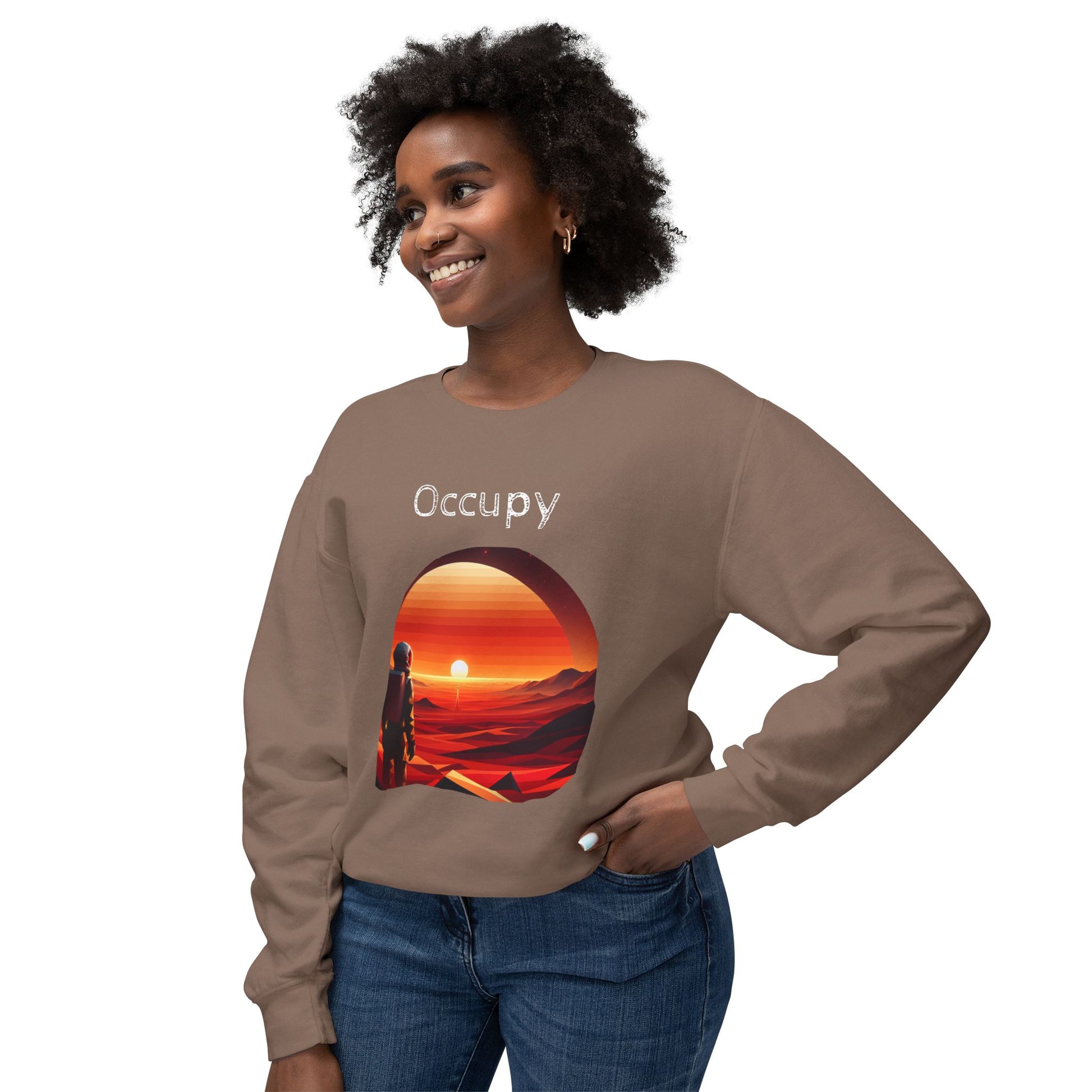 Observer wants to occupy, Lightweight Sweatshirt - Psychonaut Swag