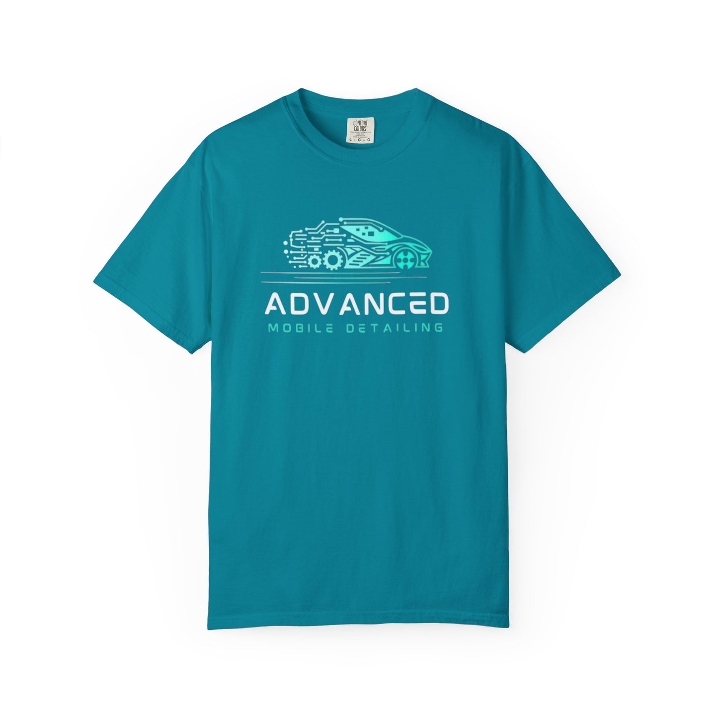 Advanced Mobile, Garment Dyed, T-Shirt, Unisex Graphic Tee, Casual Streetwear, Perfect Gift for Car Lovers, Vintage Style Merch, Everyday Wear