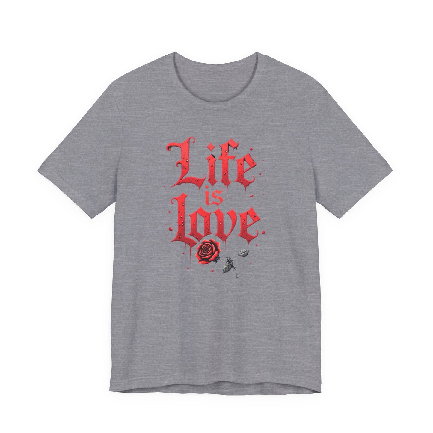 Life is Love Shirt, Love Themed Apparel, Gift for Couples, Valentine's Day Top - Psychonaut Swag