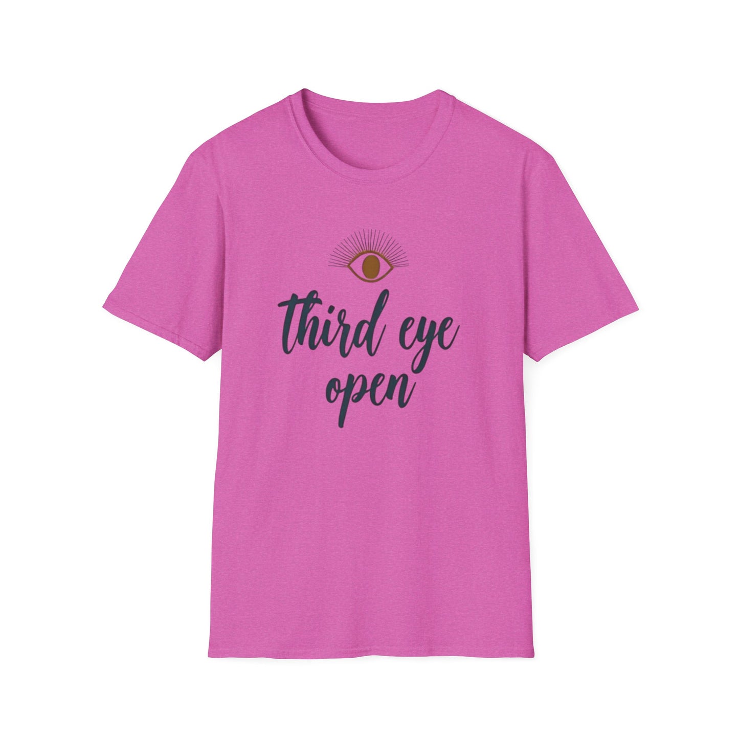 Third Eye insight, Open Unisex Softstyle T-Shirt, Spiritual Gift, Graphic Tee, Meditation Apparel, Casual Wear, Yoga Clothing, Unique T-Shirt - Psychonaut Swag