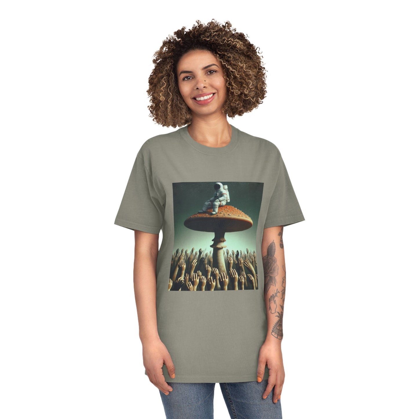 T-Shirt Psychedelic Explorer Unisex Faded Shirt - Psychonaut Swag