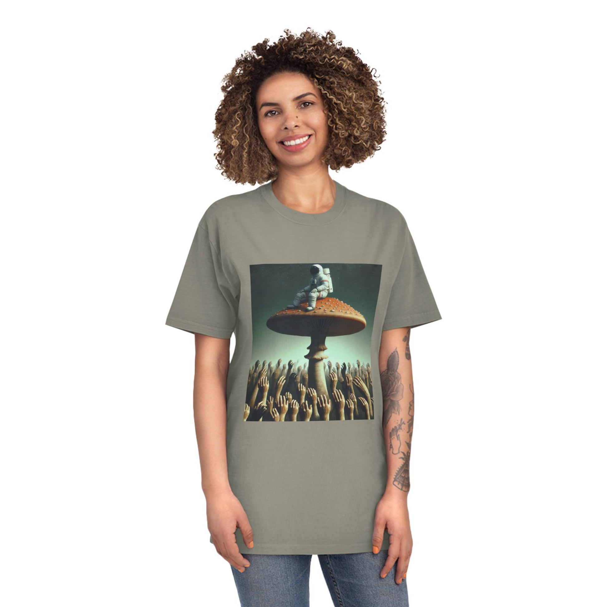T-Shirt Psychedelic Explorer Unisex Faded Shirt - Psychonaut Swag