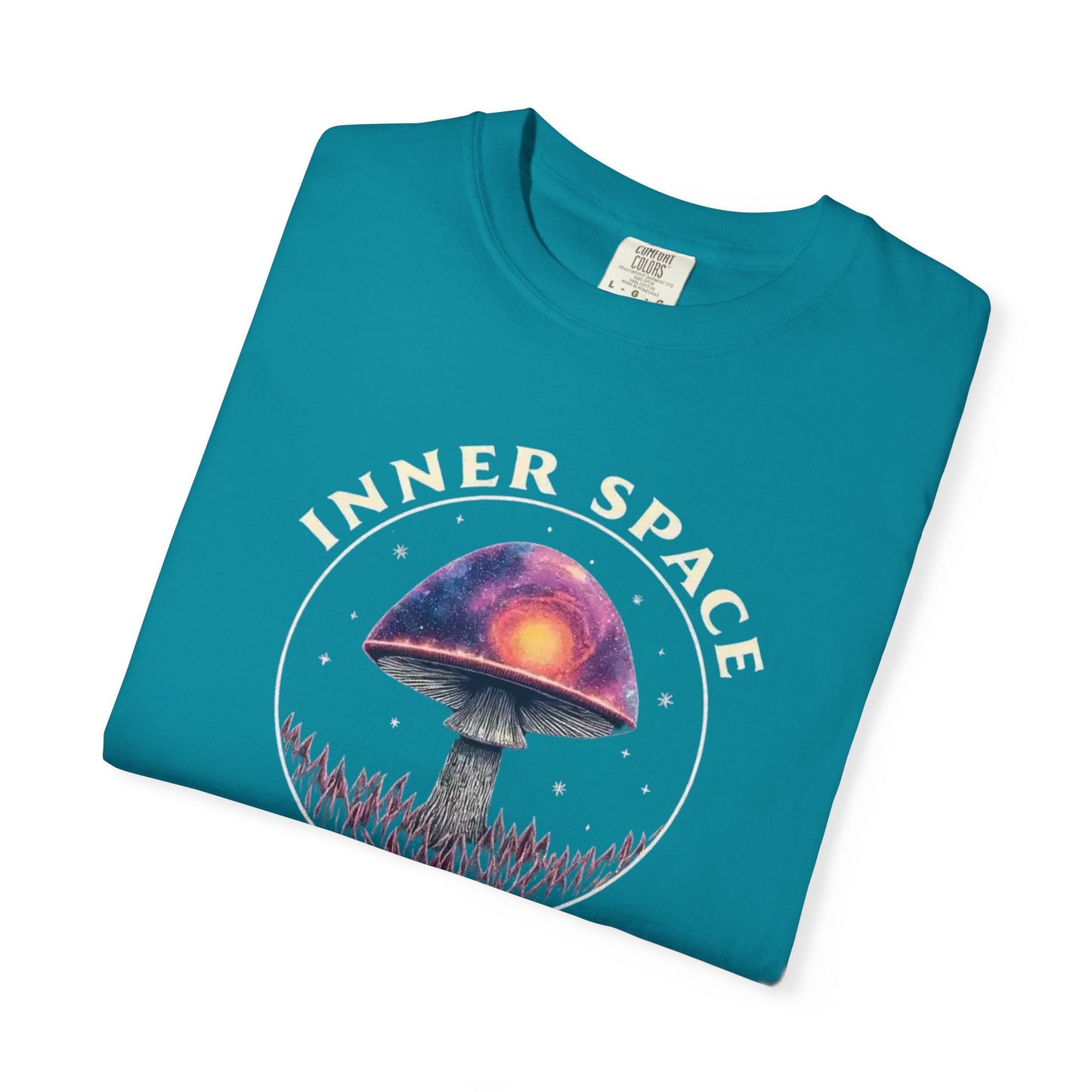 Inner Space Explorer T-Shirt, Unisex Graphic Tee, Cosmic Mushroom Apparel, Gift for Nature Lovers, Casual Wear for Adventurers - Psychonaut Swag