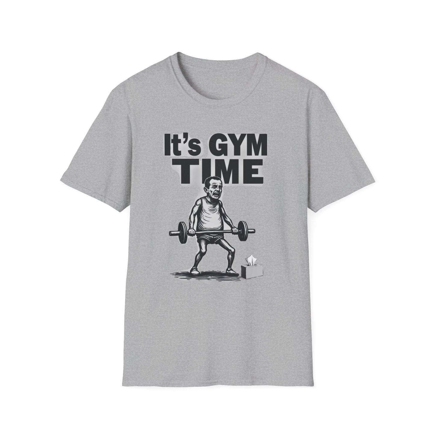 It's Gym Time T-Shirt, Motivational Workout Shirt, Fitness Apparel, Gift for Gym Lovers, Casual Sport Tee - Psychonaut Swag