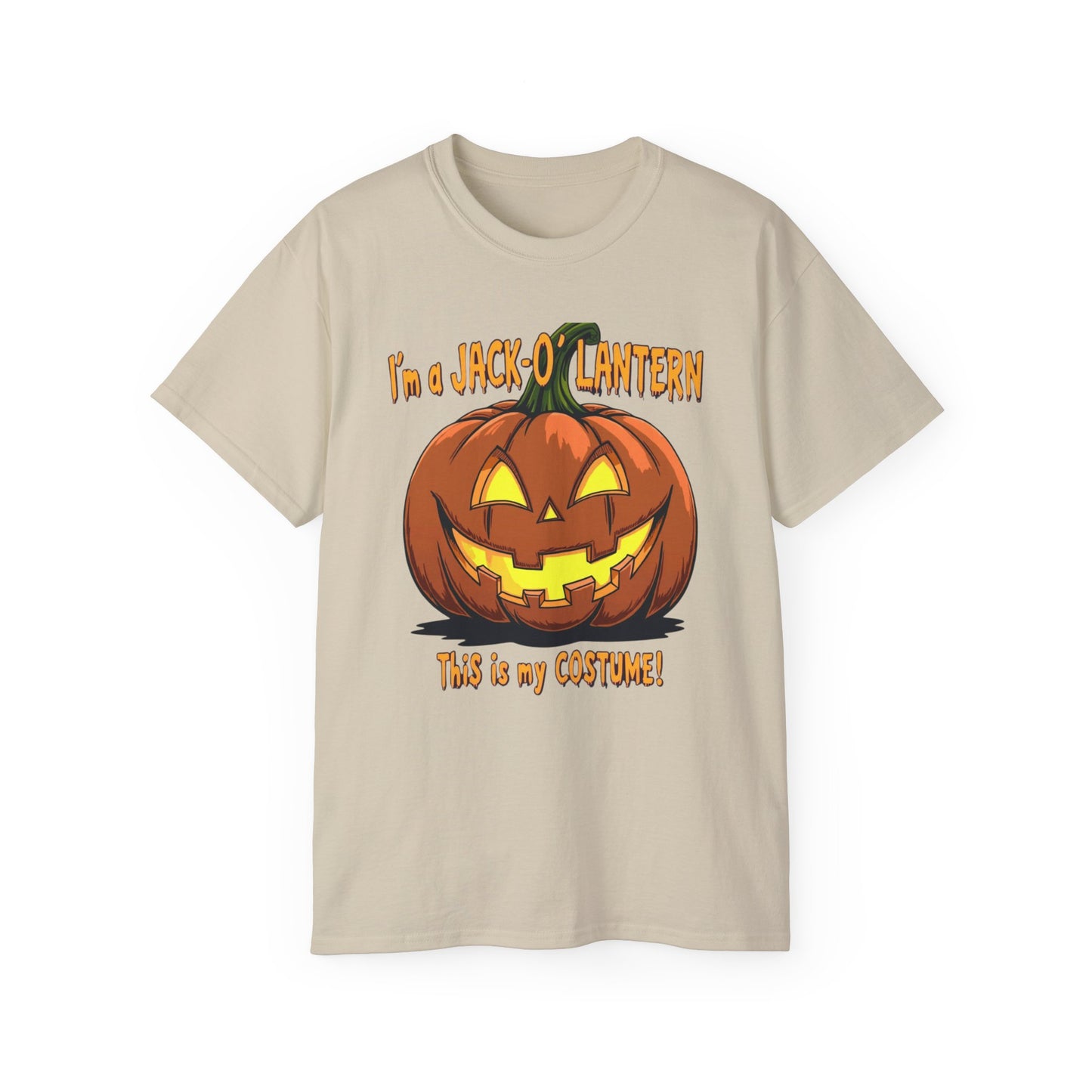 Halloween Jack-O'-Lantern Unisex Tee, Funny Costume Shirt, Spooky Festive Apparel, Halloween Party Gift, October Celebration Outfit