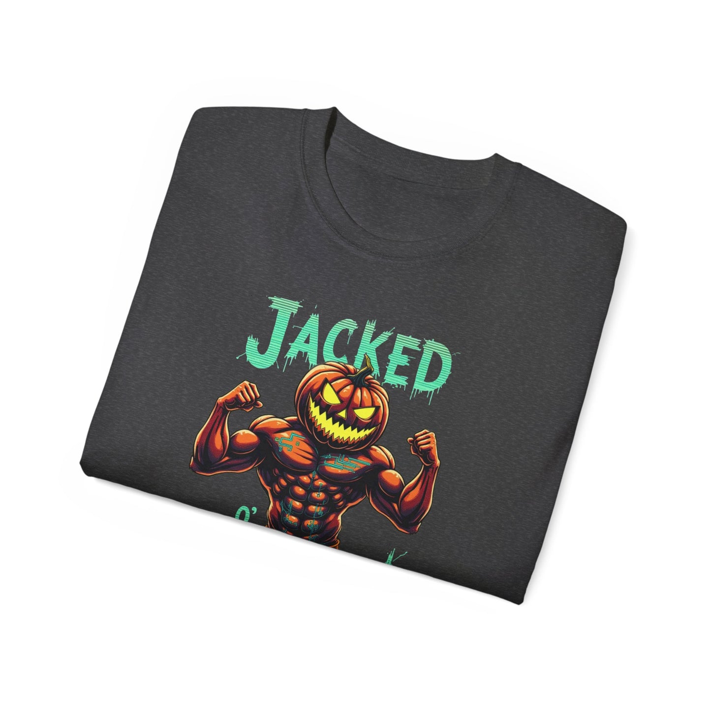 Jacked Lantern Tee | Fun Halloween T-Shirt, Pumpkin Costume Tee, Men's Halloween Shirt, Unisex Graphic Tee, Autumn Apparel