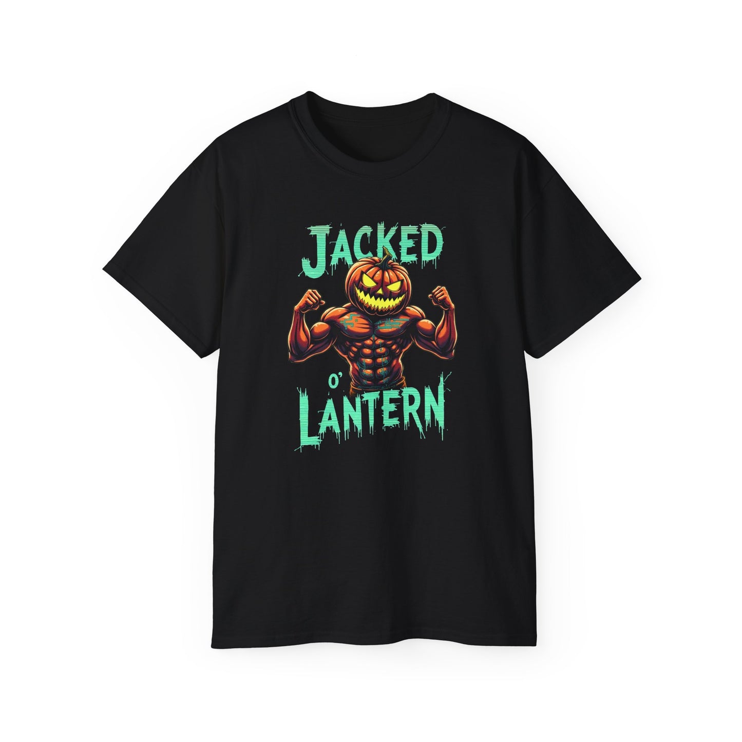 Jacked Lantern Tee | Fun Halloween T-Shirt, Pumpkin Costume Tee, Men's Halloween Shirt, Unisex Graphic Tee, Autumn Apparel