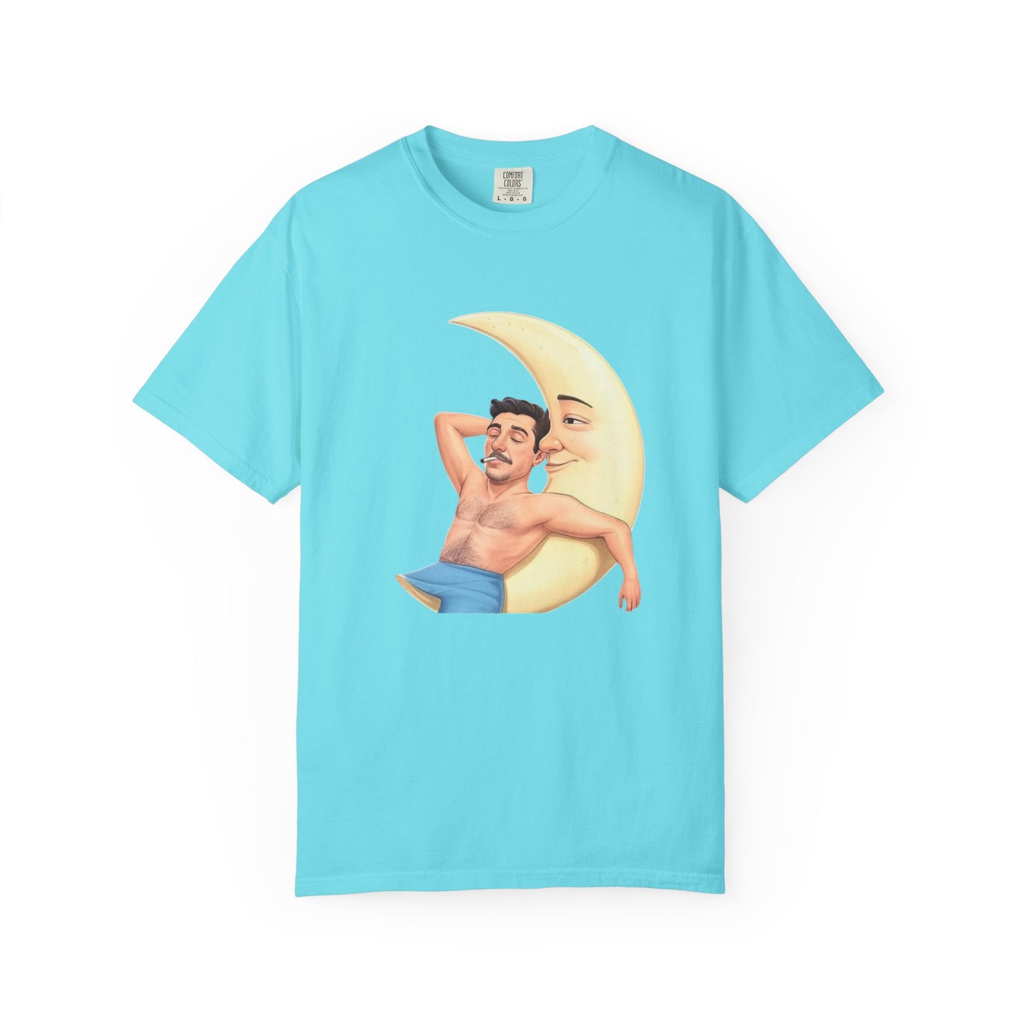 Spark got me to the Moon, Unisex Garment-Dyed T-shirt - Psychonaut Swag