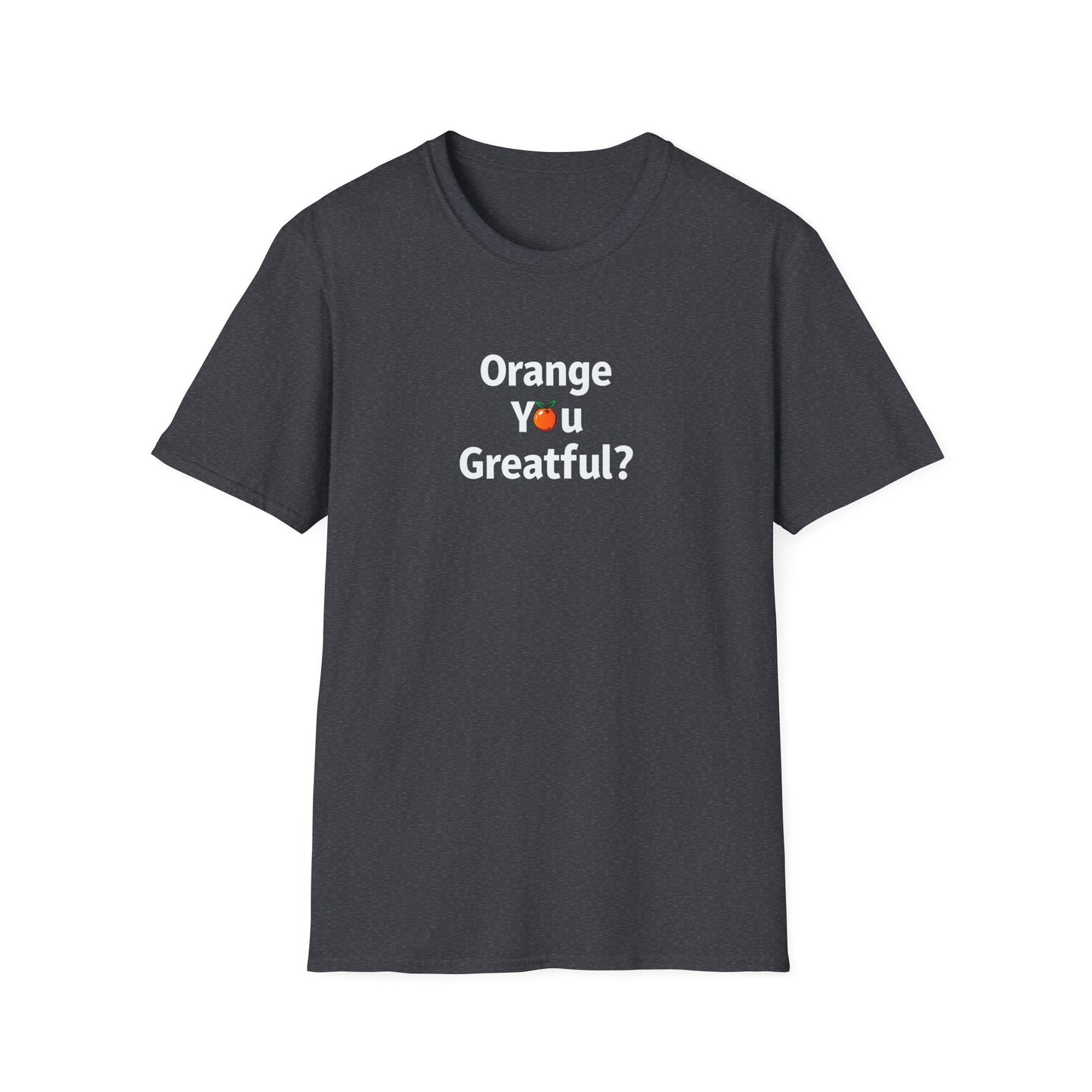 Grateful Orange T-Shirt, Unisex Casual Wear, Thanksgiving Shirt, Fall Vibes Tee, Gift for Friends, Comfortable Everyday Apparel - Psychonaut Swag