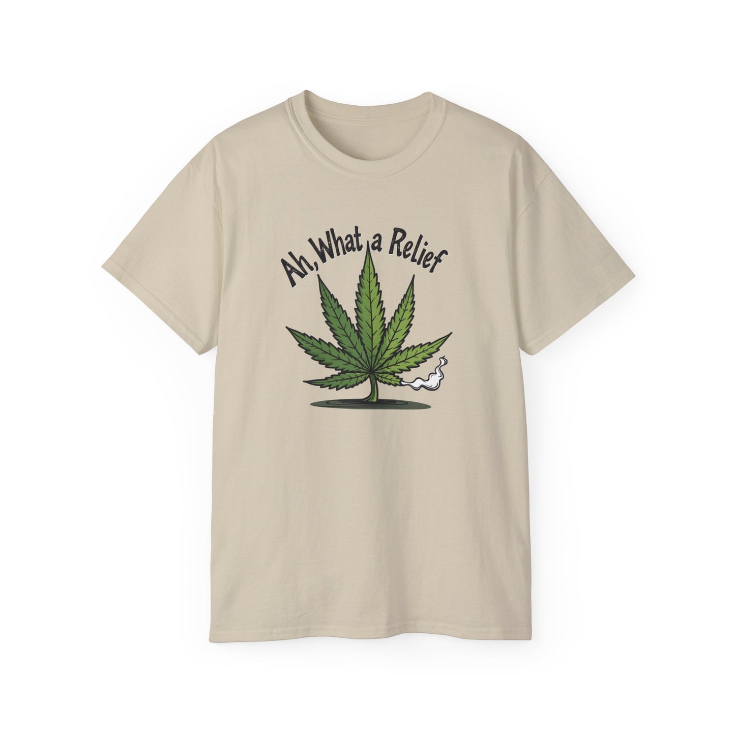 Ah, What a Relief Unisex Ultra Cotton Tee - Perfect for Cannabis Enthusiasts - Psychonaut Swag