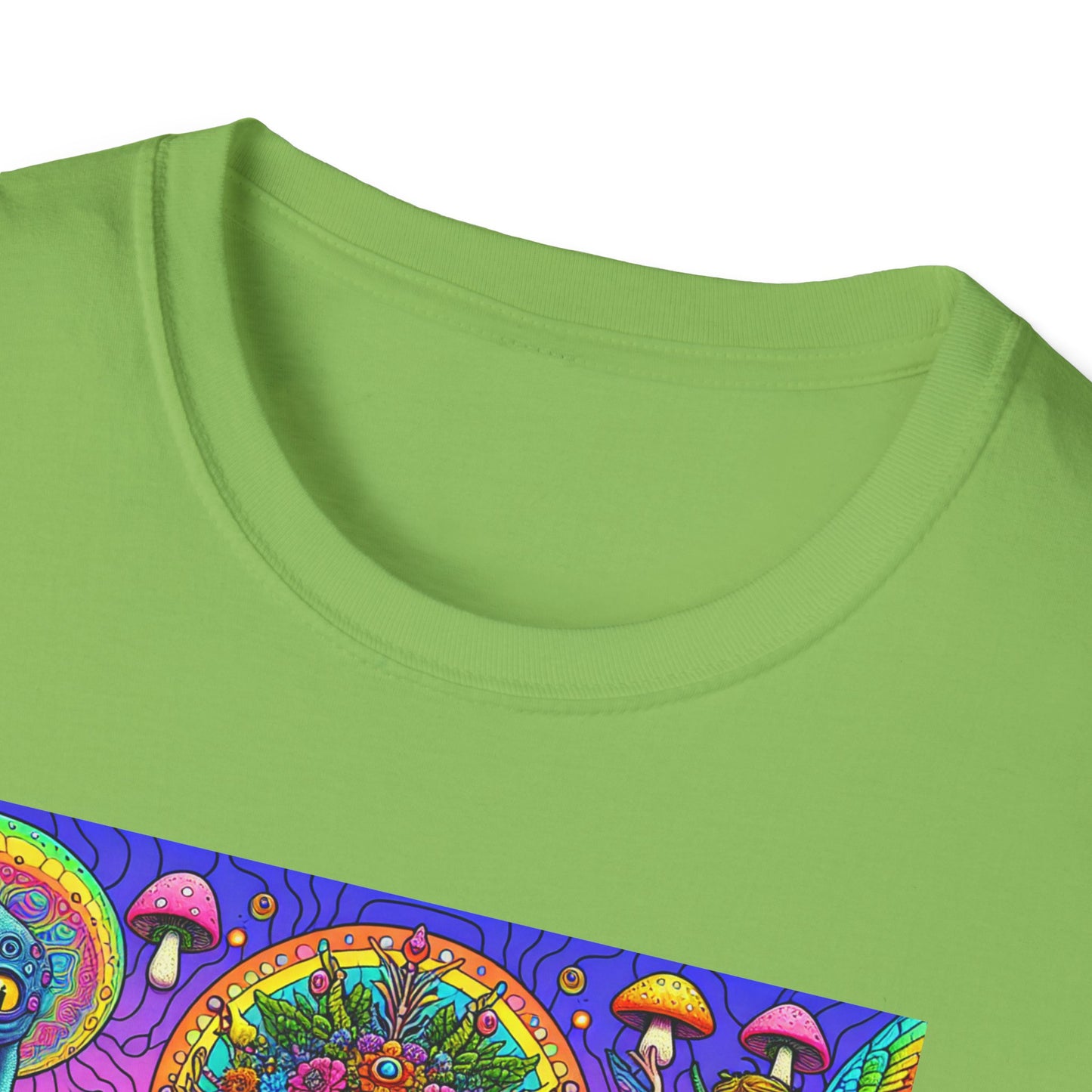 Mushroom Last Supper, Unisex Softstyle T-Shirt - Psychonaut Swag